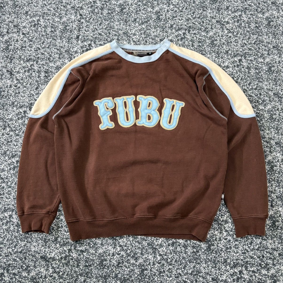 Fubu 🔴 FUBU rare!! Vintage Brown Chocolate Sweater 🔴 Size US M / EU 48-50 / 2 - 1 Thumbnail