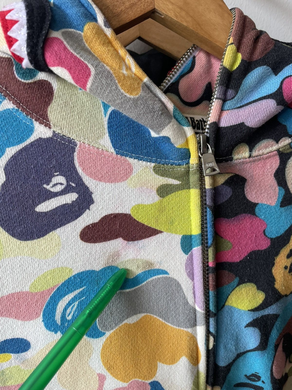 Bape Bape Multi Camo Split Shark Fullzip Hoodie Size US M / EU 48-50 / 2 - 23 Thumbnail