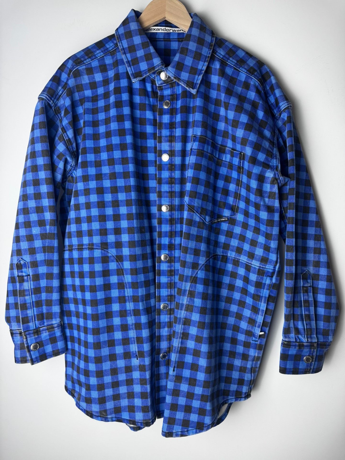 Alexander Wang Alexander Wang Plaid Blue Shirt xs Men Size US XS / EU 42 / 0 - 1 Thumbnail