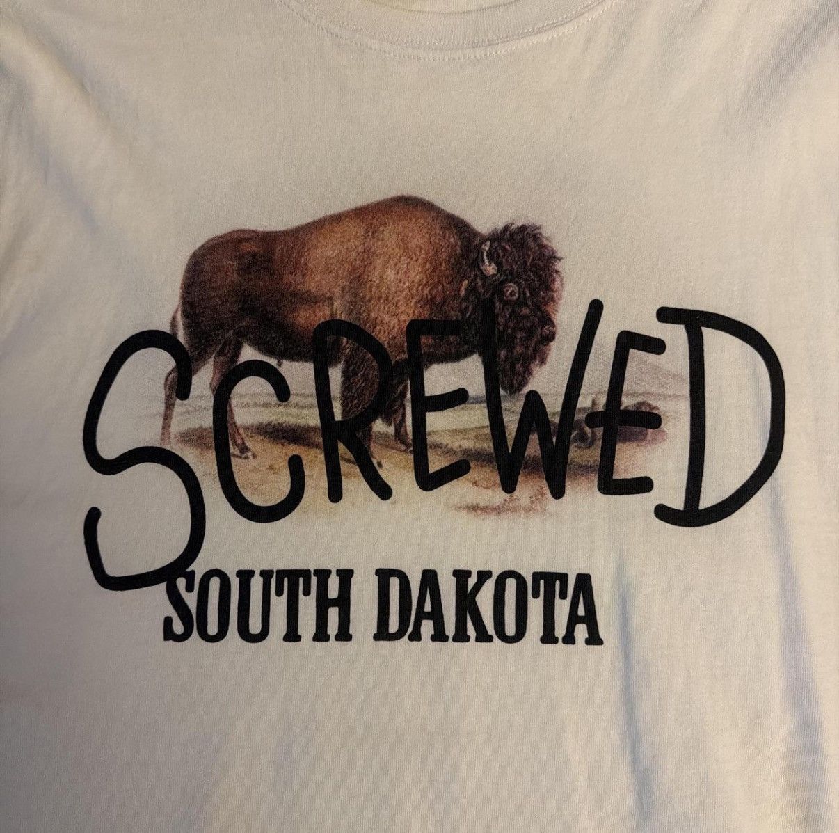 Vetements Vetements “south dakota screwed” white tank top Size US M / EU 48-50 / 2 - 3 Thumbnail