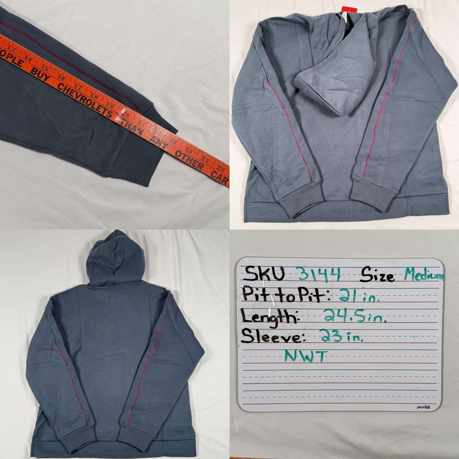 Puma Puma Hoodie Medium Blue Fleece Pullover Sweatshirt Athleisure Kangaroo Pocket Winter Womens Size M / US 6-8 / IT 42-44 - 8 Thumbnail