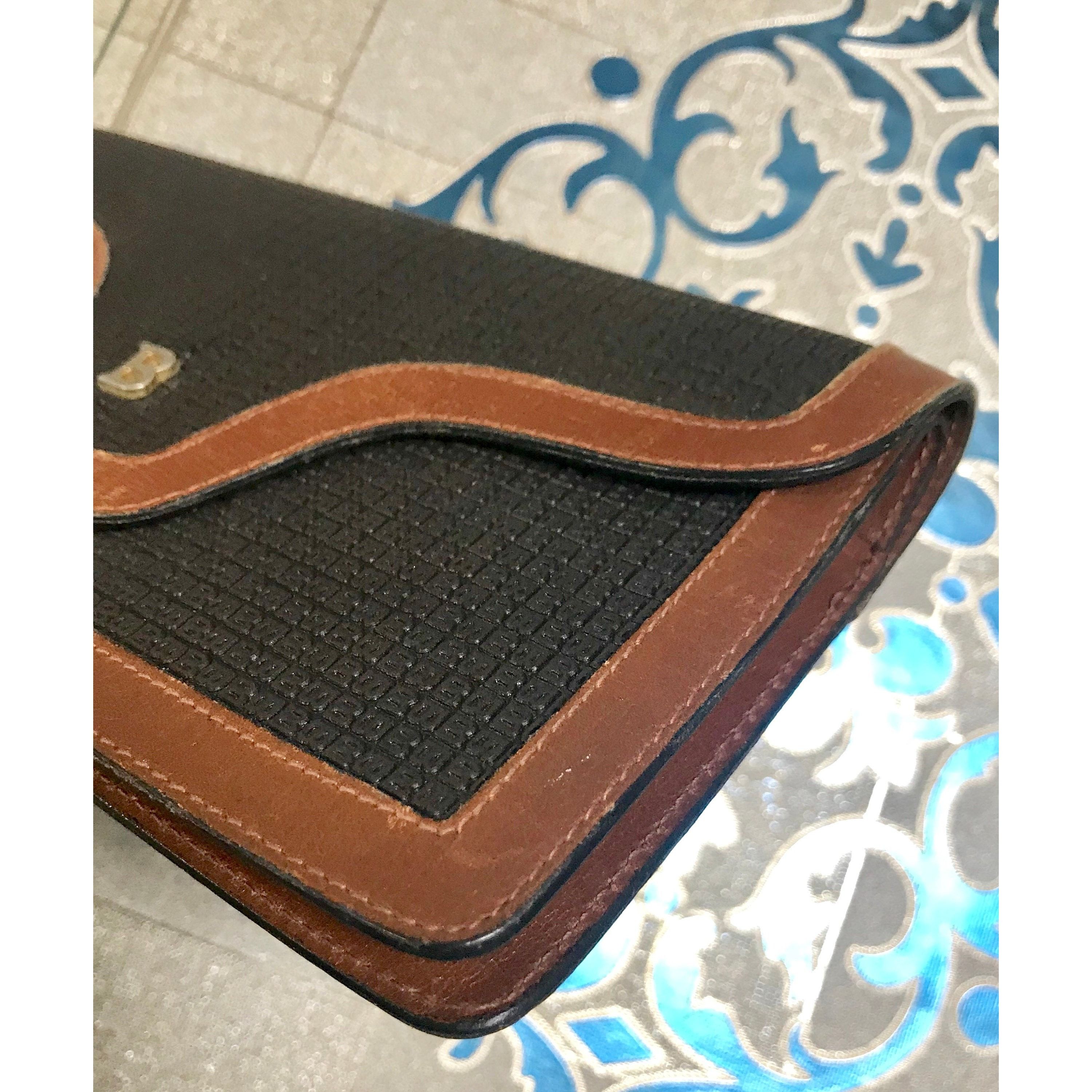 Bally Vintage Bally black and brown wallet with B logo motif. Size ONE SIZE - 5 Thumbnail