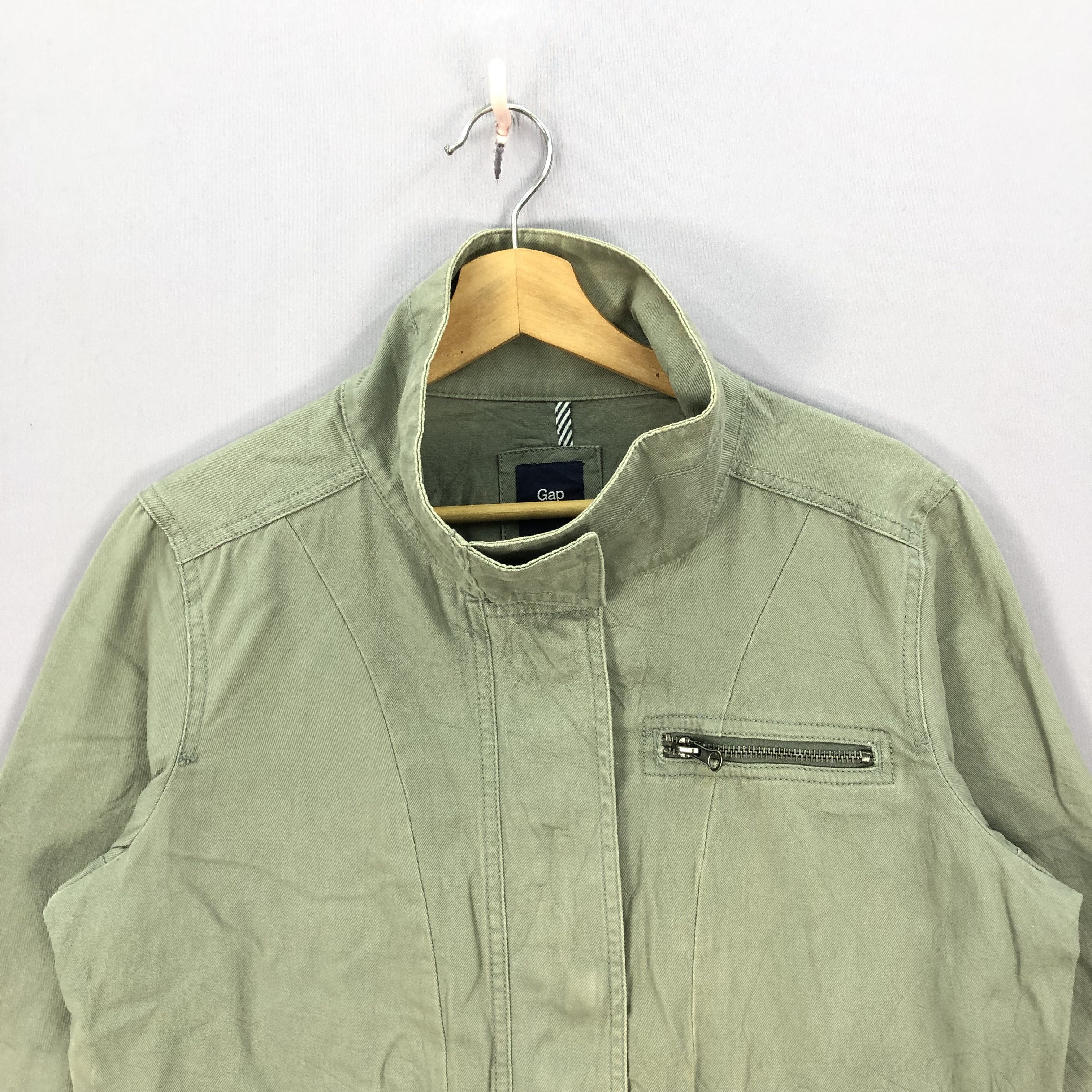 Japanese Brand × Vintage Vintage Military Olive Green Zipper Jacket Size US M / EU 48-50 / 2 - 3 Thumbnail
