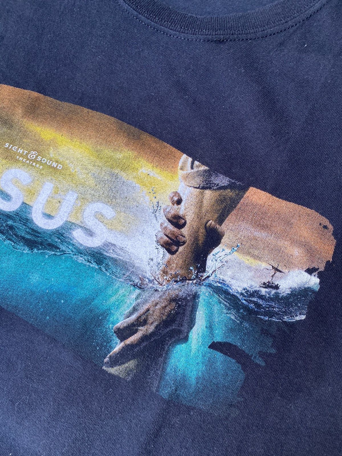 Vintage Jesus hand sight and sound graphic tee Size US XL / EU 56 / 4 - 4 Thumbnail