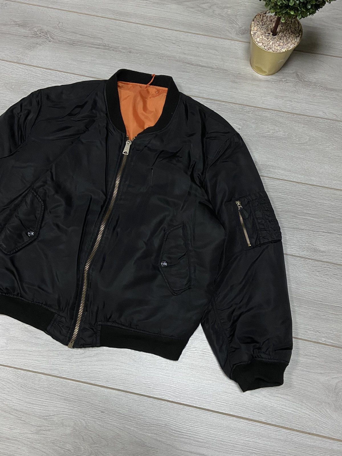 Vintage Ma1 Flyer military Vintage Bomber Jacket double side Size US L / EU 52-54 / 3 - 3 Thumbnail