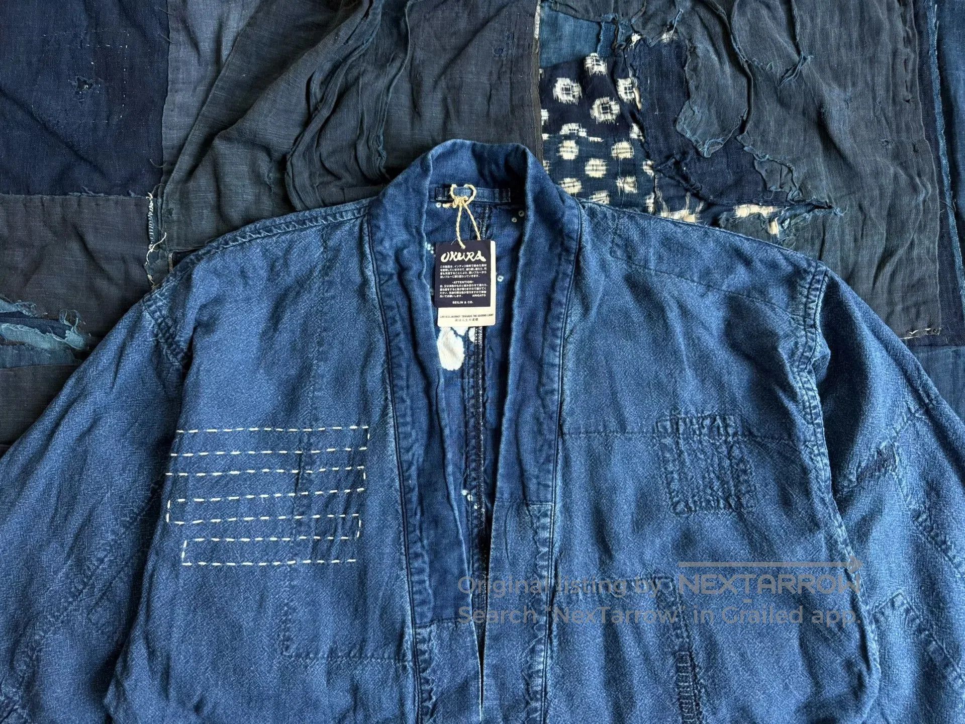 Blue Blue Japan Blue Blue Japan Indigo Dyed Robe Coat. Size US M / EU 48-50 / 2 - 4 Thumbnail