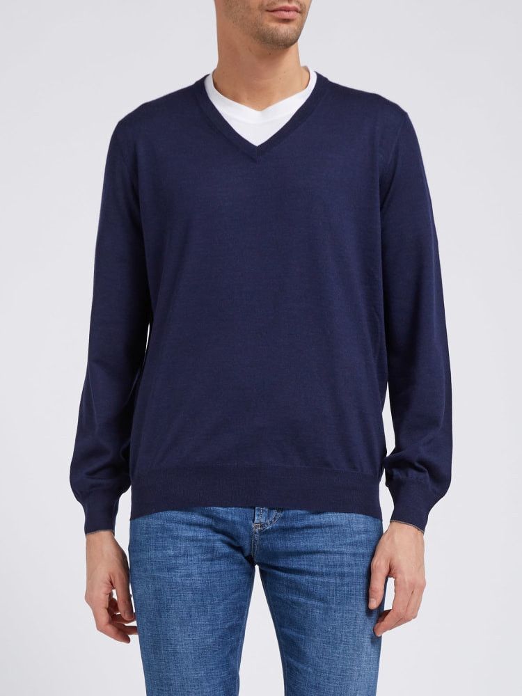 Brunello Cucinelli o1w1db10924 Sweater in Open Blue Size US M / EU 48-50 / 2 - 1 Preview