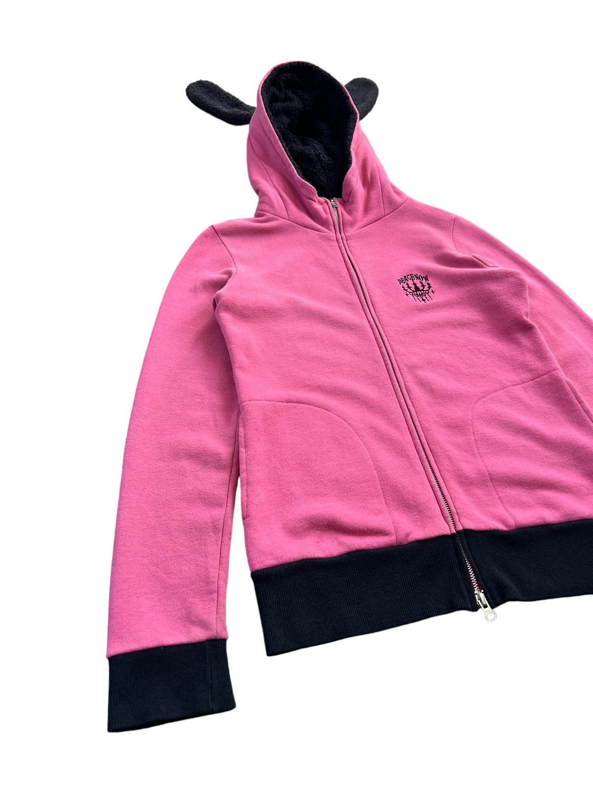 Japanese Brand Peace Now 🇯🇵 Bunny Ear Zipper Hoodie Size S / US 4 / IT 40 - 5 Thumbnail