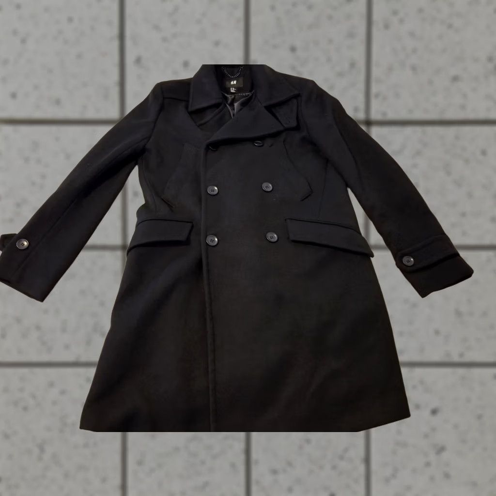 H&M Mens H&M Overcoat Jacket Black 42R Casual Business Formal Size US XS / EU 42 / 0 - 1 Thumbnail