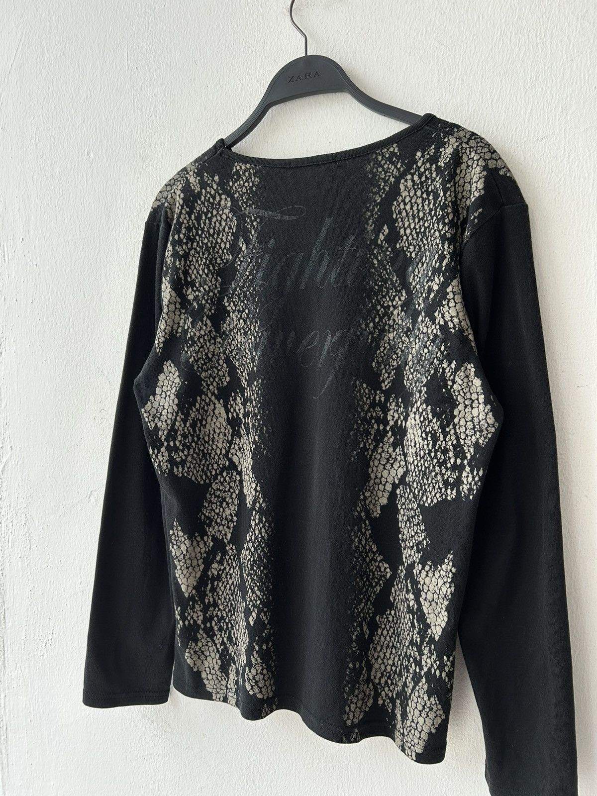 Japanese Brand Y2k Semantic Design Snake Full Print Long Sleeve Size US L / EU 52-54 / 3 - 3 Thumbnail