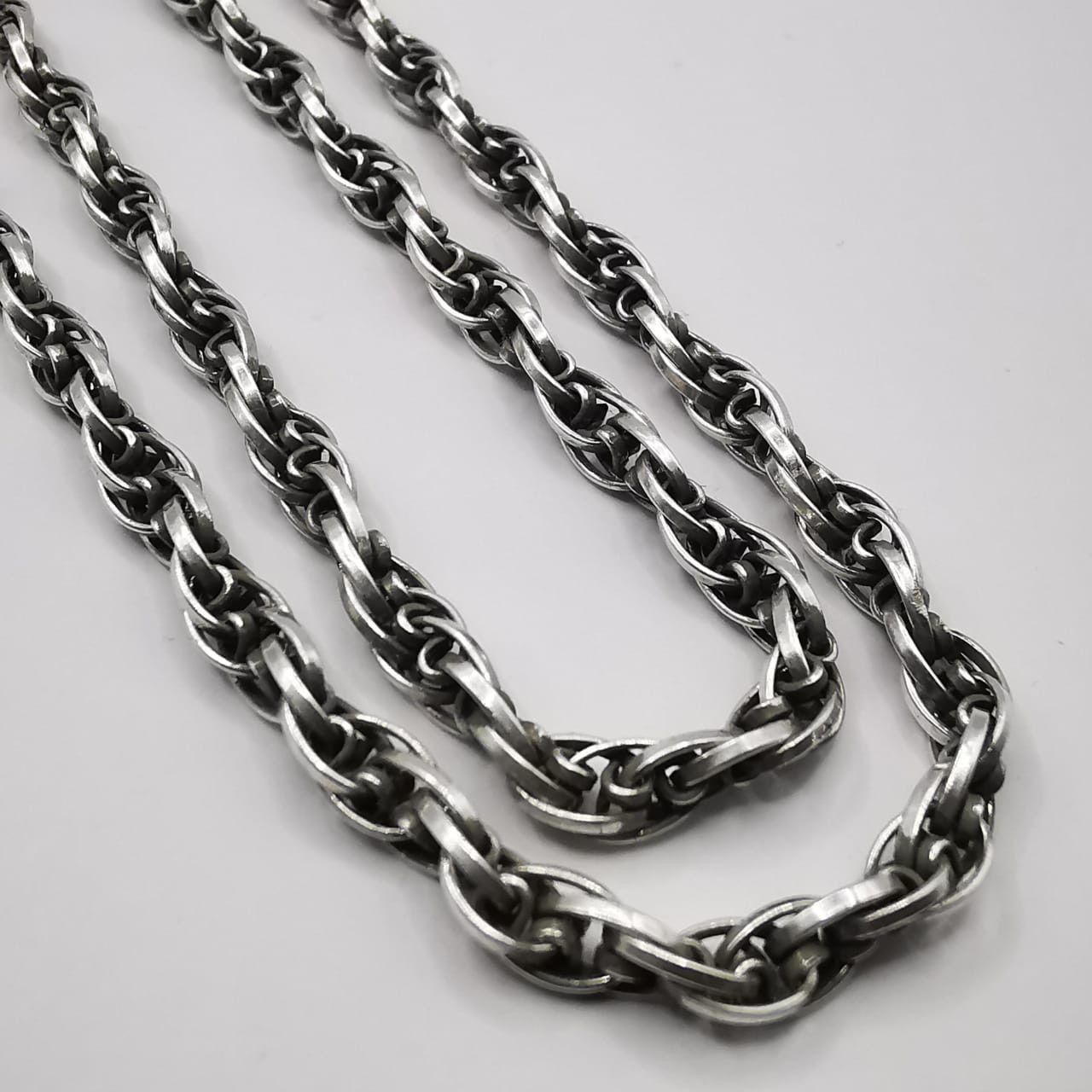 Sterling Silver Vintage Jewelry Chain, 925 Sterling Silver, Signed 25,77g Size ONE SIZE - 3 Thumbnail