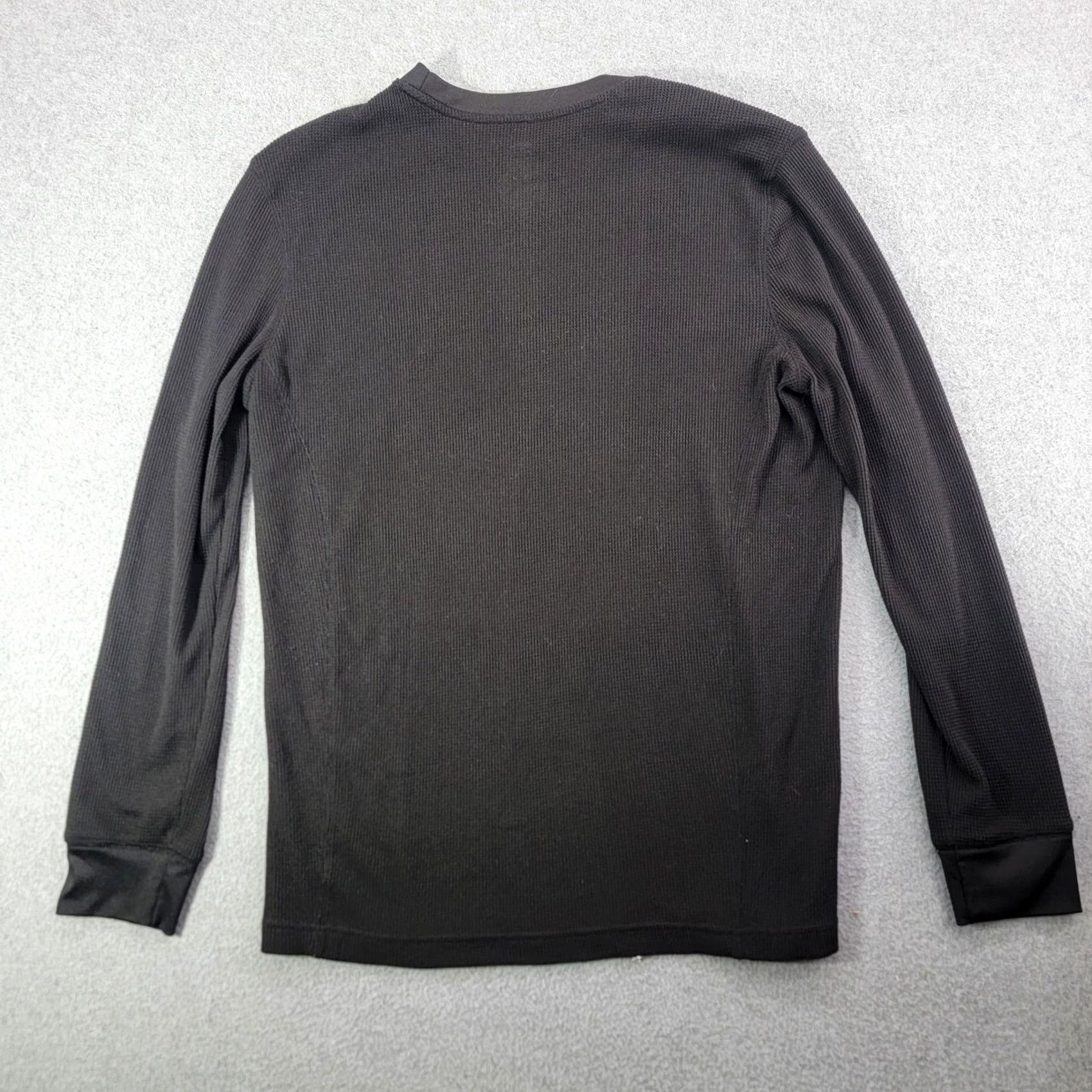 Starter Starter Mens Black Waffle Knit Thermal Long Sleeve Shirt RM36220 M 38-40``` Size US M / EU 48-50 / 2 - 3 Thumbnail