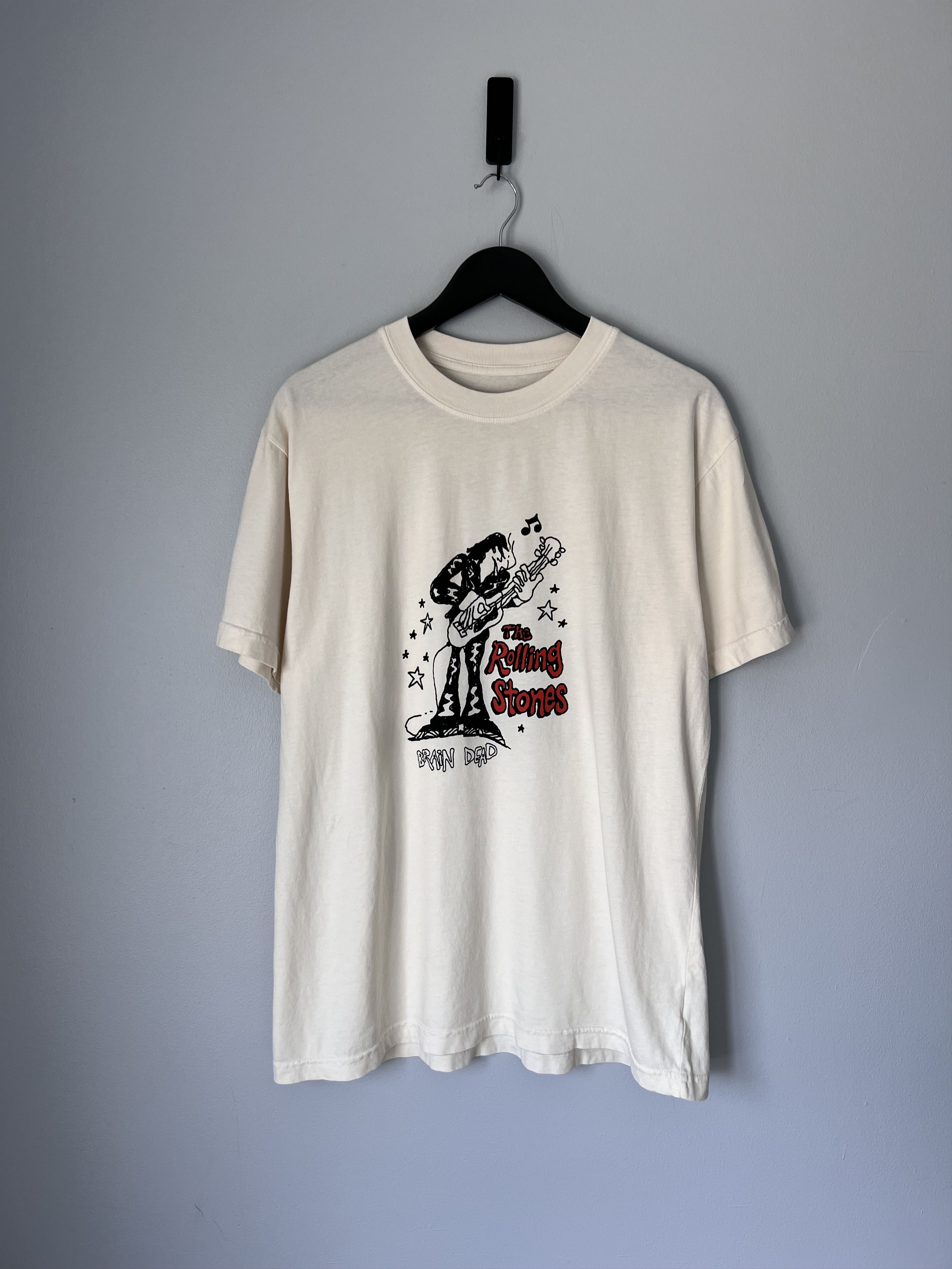 Brain Dead Brain Dead The Rolling Stones Satisfaction Tee in Cream Size US L / EU 52-54 / 3 - 1 Thumbnail