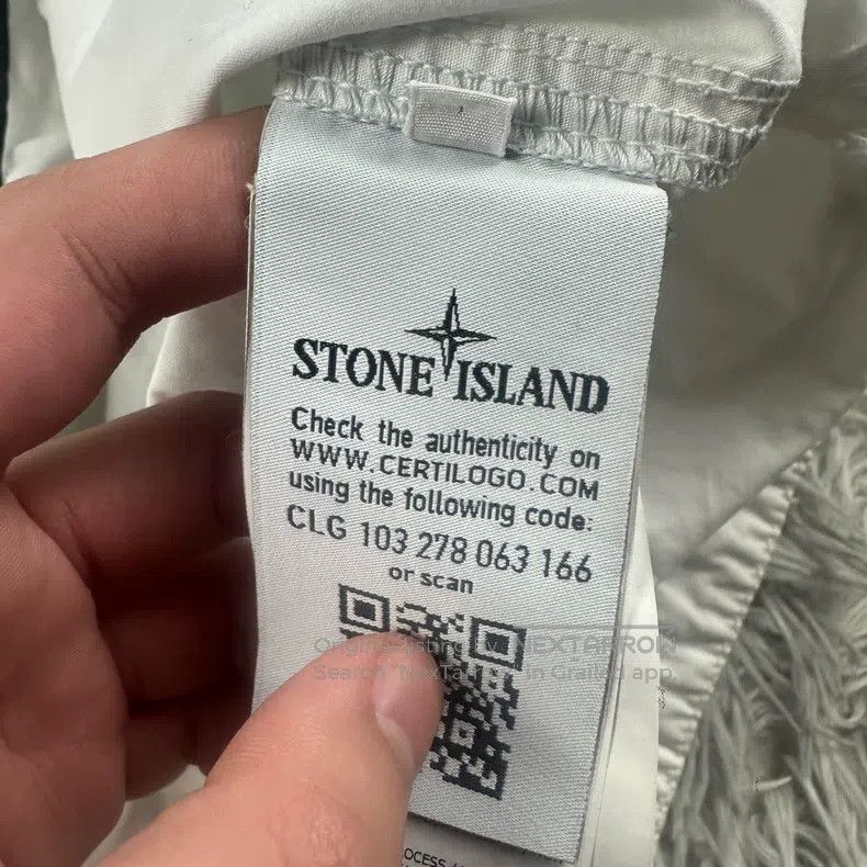 Stone Island Stone Island White Single Pocket Pearl White Zip-Up Jacket Size US XXL / EU 58 / 5 - 6 Thumbnail