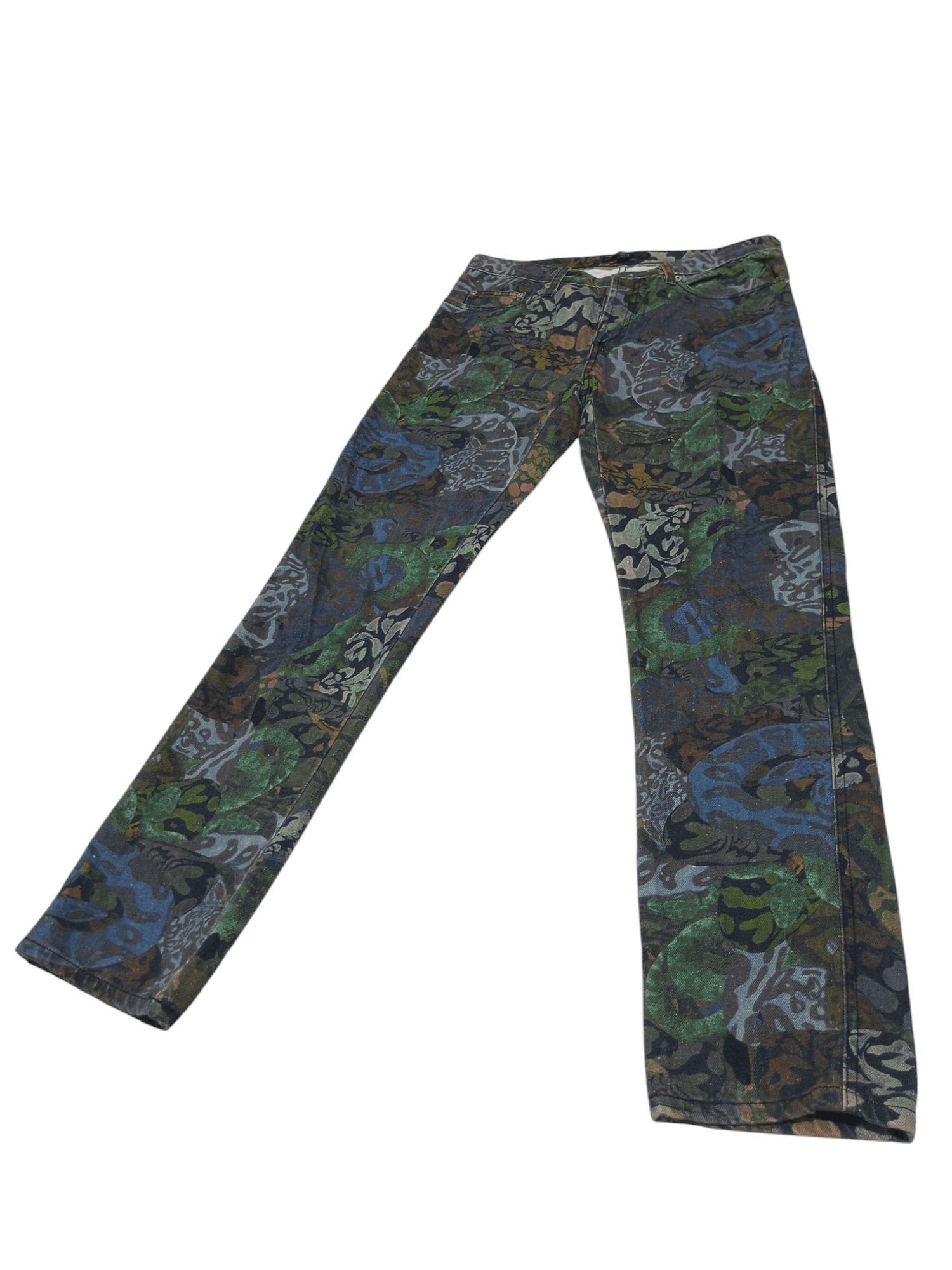 Stolen Girlfriends Club Vintage stolen girlfriends python full print denim jeans Size US 32 / EU 48 - 2 Thumbnail