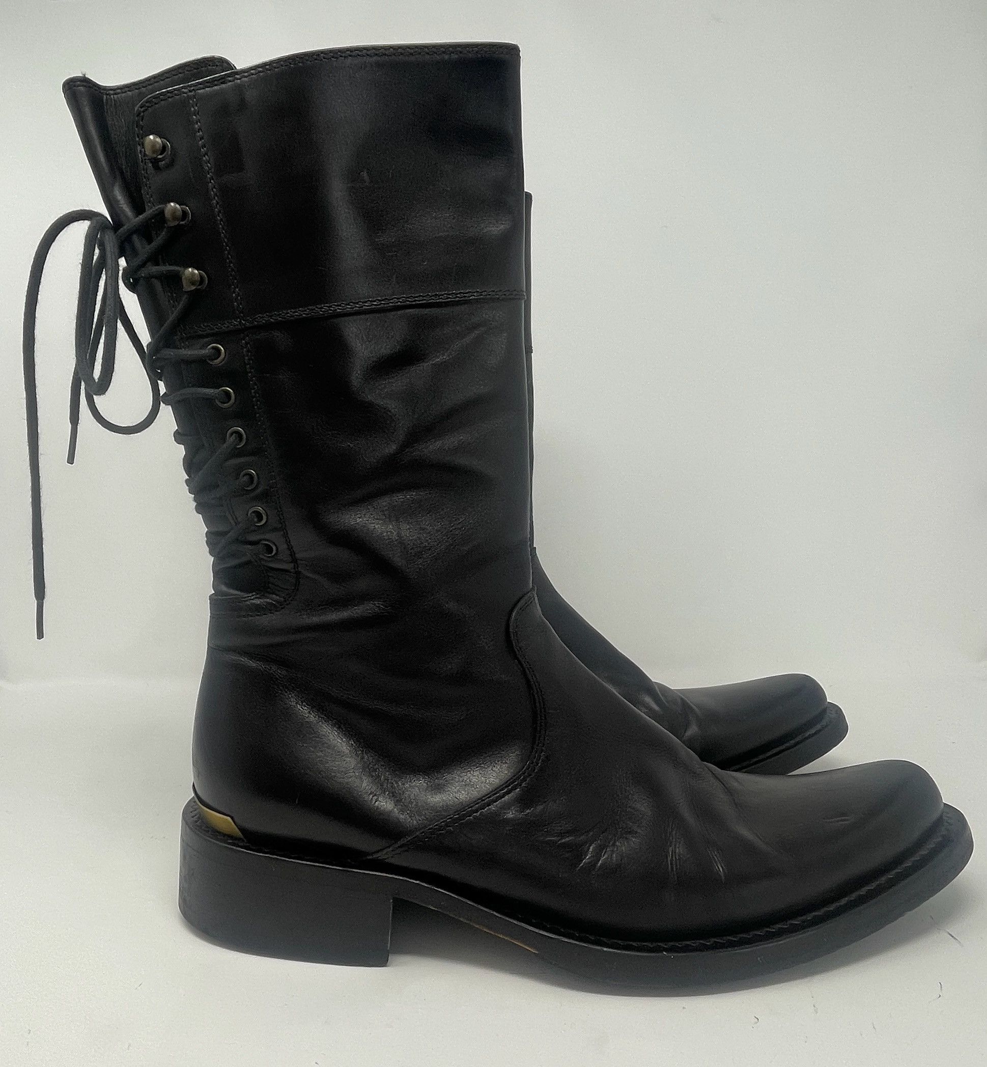 Roberto Cavalli Roberto Cavalli Leather Boots Made in Italy size 42.5 Size US 9.5 / EU 42-43 - 1 Thumbnail