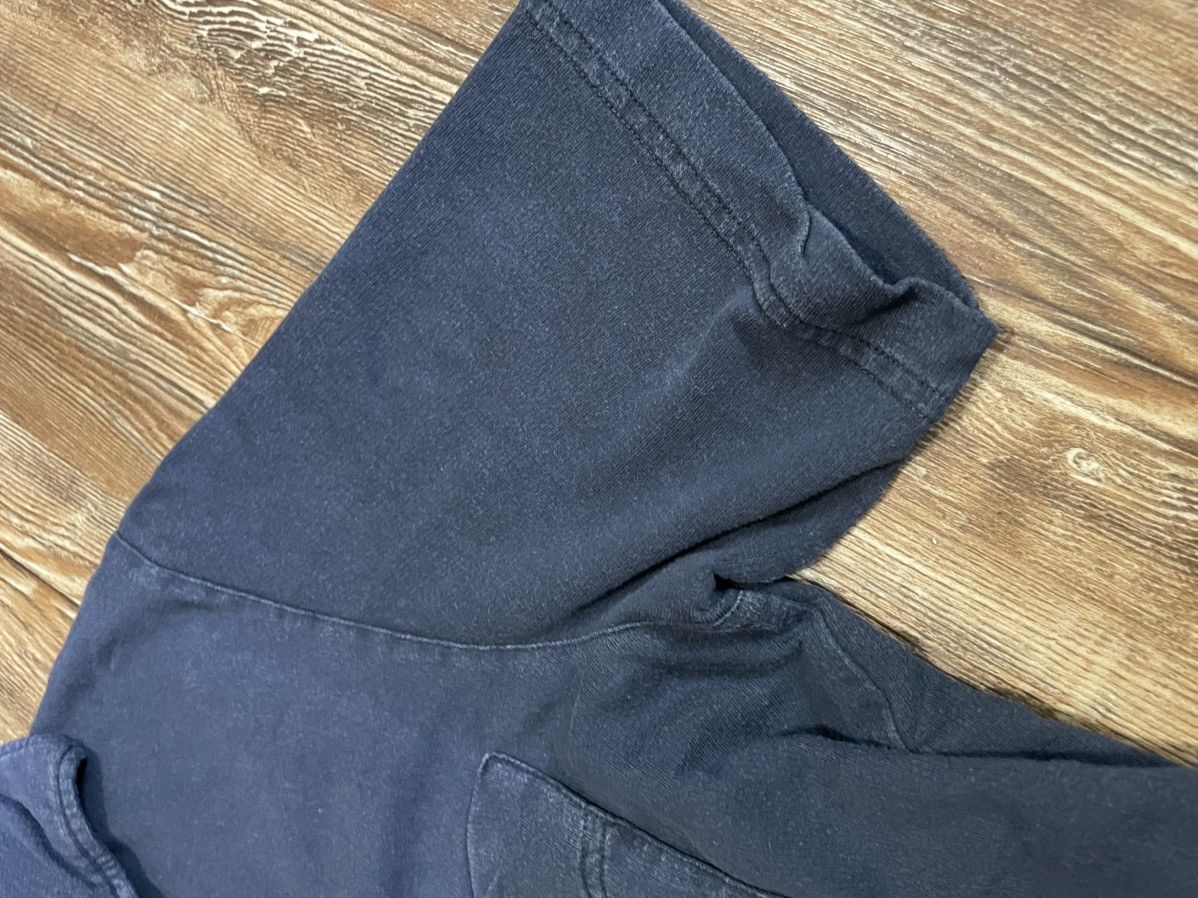 Doppiaa Aadeo Open Collar Polo Shirt Navy Blue Garment Dyed Washed Size US M / EU 48-50 / 2 - 3 Thumbnail