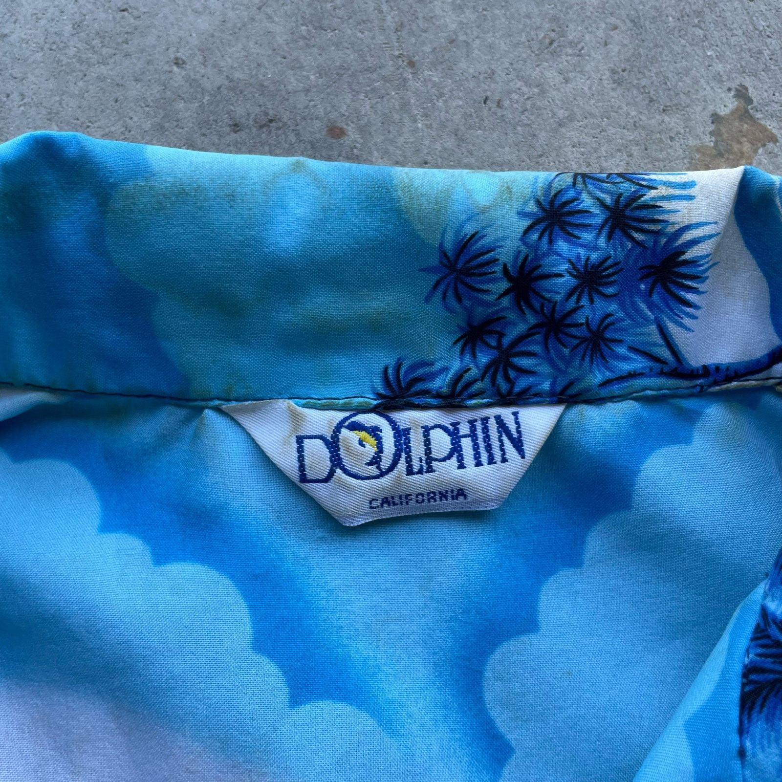 Vintage VINTAGE 60S HAWAIIAN SHIRT LARGE BLUE DOLPHIN Size US L / EU 52-54 / 3 - 3 Thumbnail