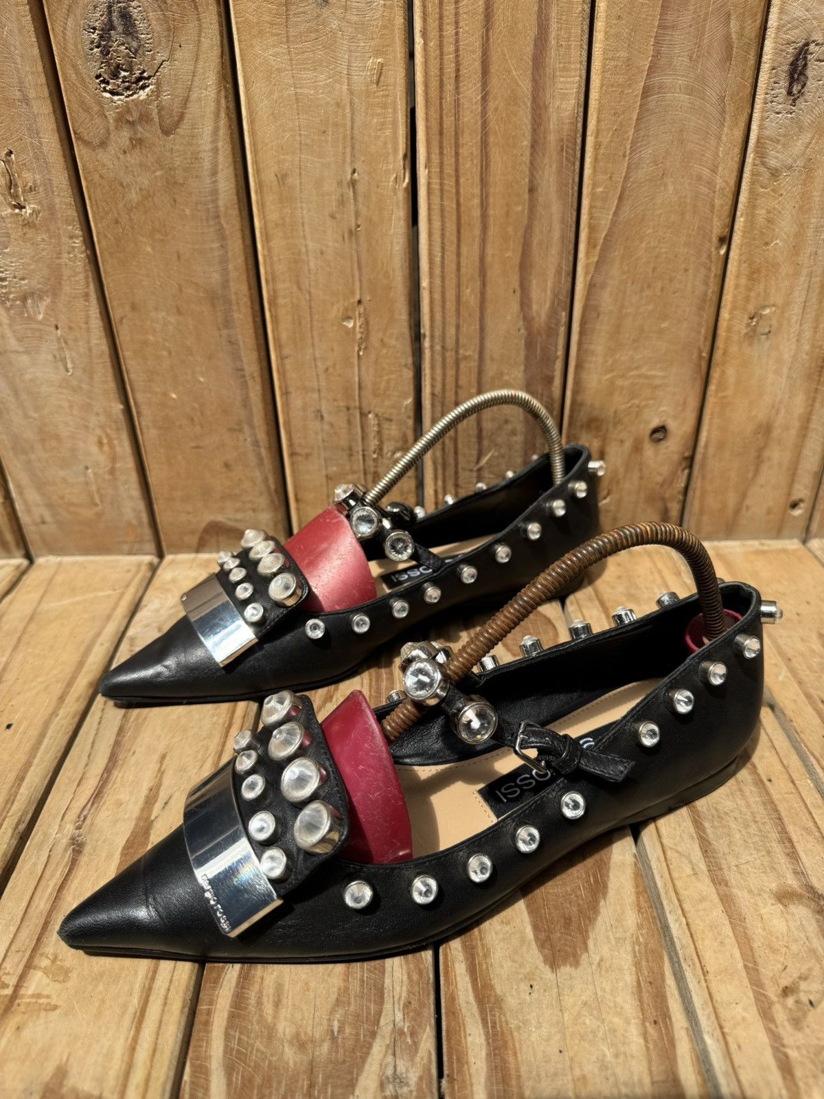Sergio Rossi Sergio Rossi black women’s leather flats EUR 36 US 6 Size US 6 / IT 36 - 19 Thumbnail