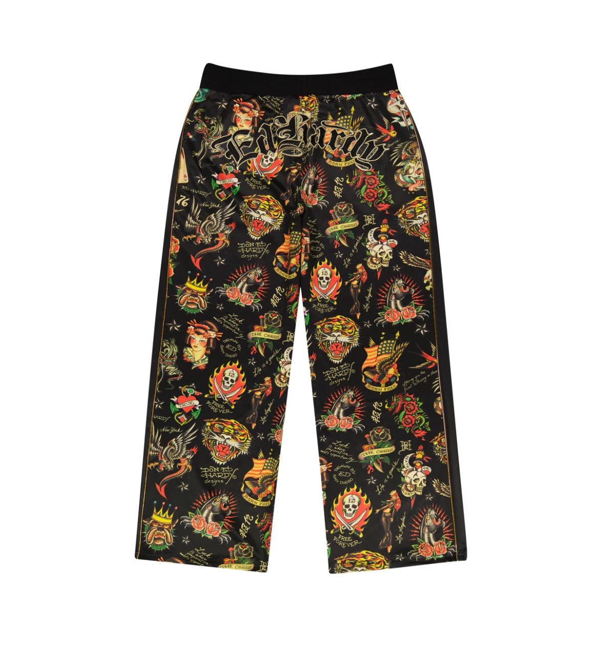 Ed Hardy BAGGY GRAPHIC FLASHBOARD BLACK RELAXED TRACK PANT M Size US 32 / EU 48 - 1 Thumbnail