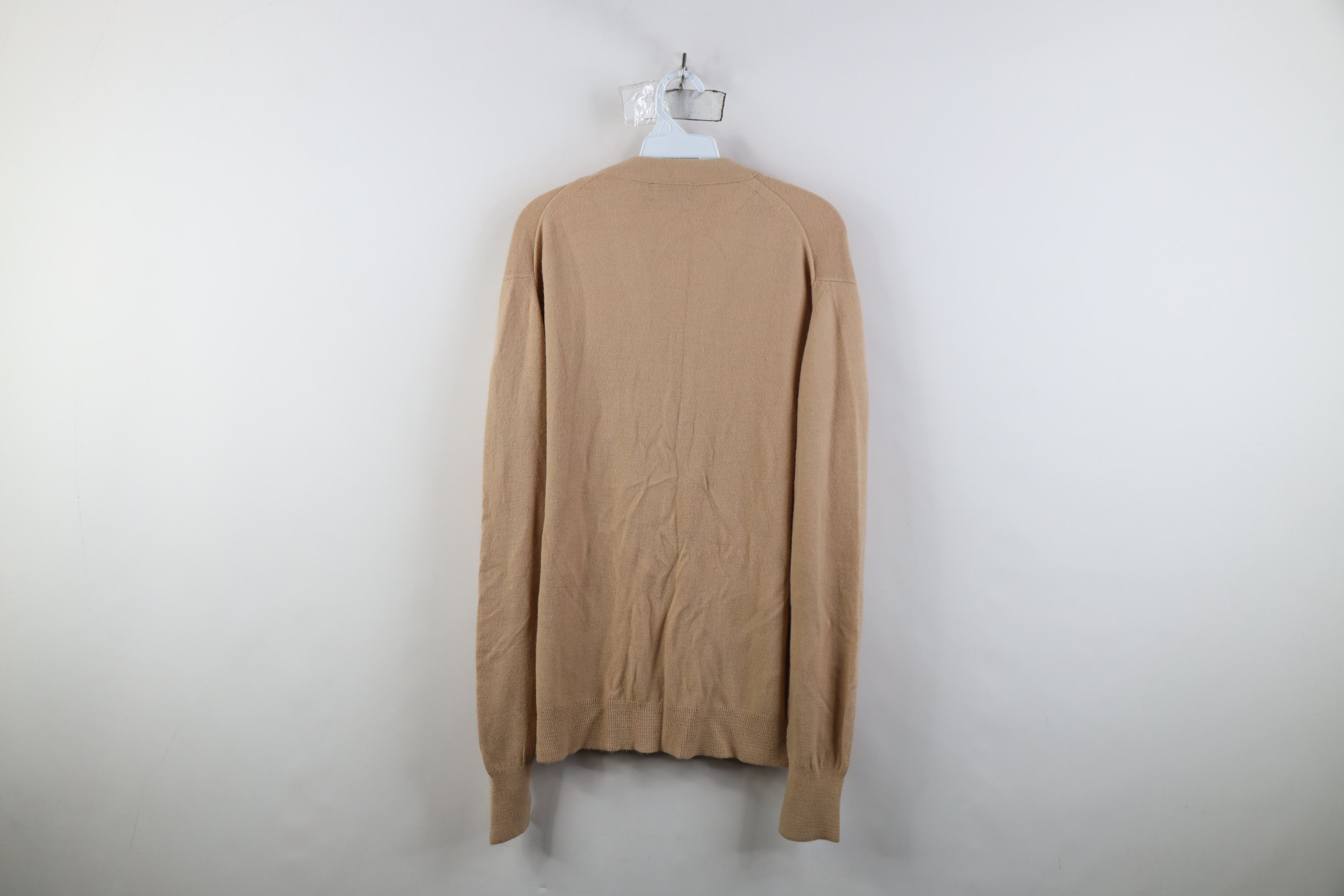 Vintage Vintage 70s Streetwear Soft Knit Cardigan Sweater Khaki USA Size US L / EU 52-54 / 3 - 11 Thumbnail