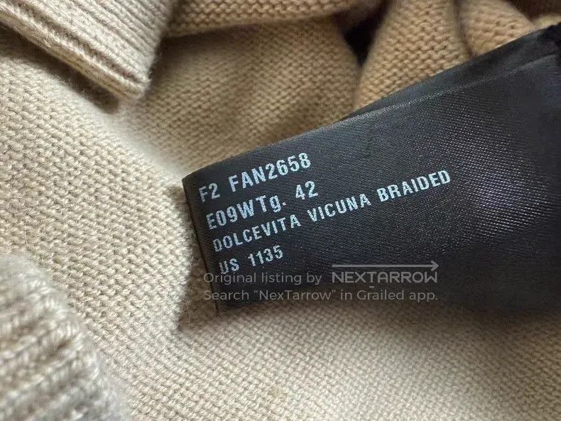 Loro Piana Loro Piana High-neck knit top, light camel, 100% camel hai Size S / US 4 / IT 40 - 6 Thumbnail