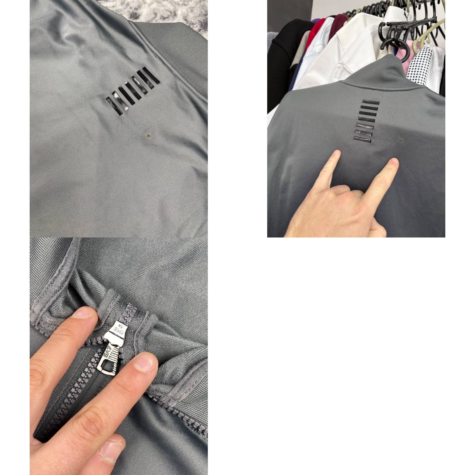 Emporio Armani Emporio Armani EA7 Track Jacket Men M Grey Size US M / EU 48-50 / 2 - 9 Thumbnail