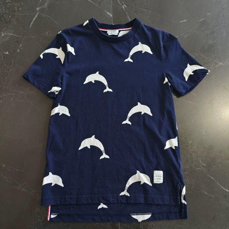 Thom Browne Thom Browne Dolphin full print short sleeves Size US XS / EU 42 / 0 - 1 Thumbnail