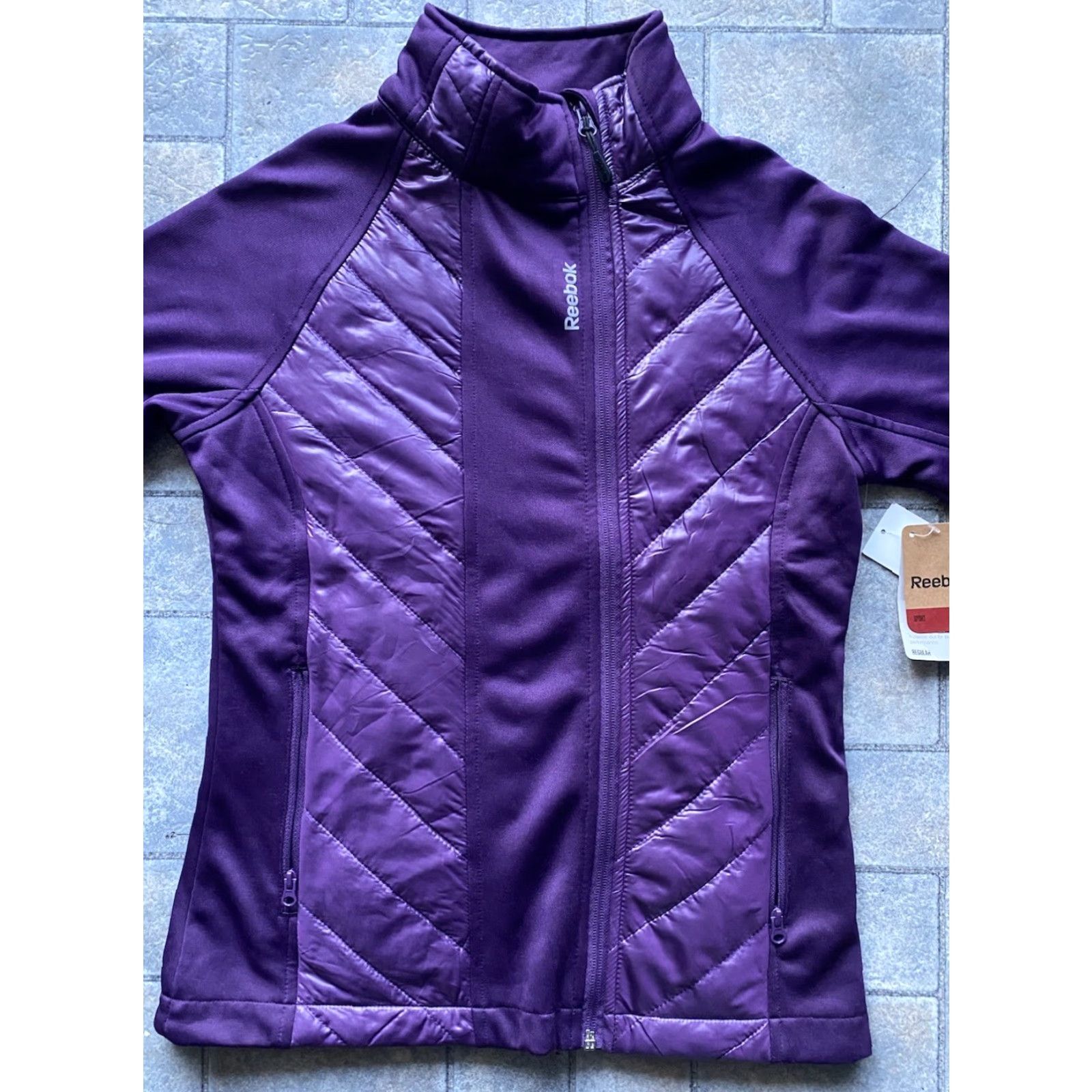 Reebok Reebok Jacket Women XS Purple Sport Size XS / US 0-2 / IT 36-38 - 2 Thumbnail