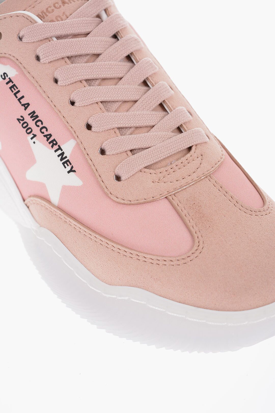 Stella McCartney og1mm0824 Printed Low-Top Sneaker in Pink Size US 7 / IT 37 - 4 Thumbnail