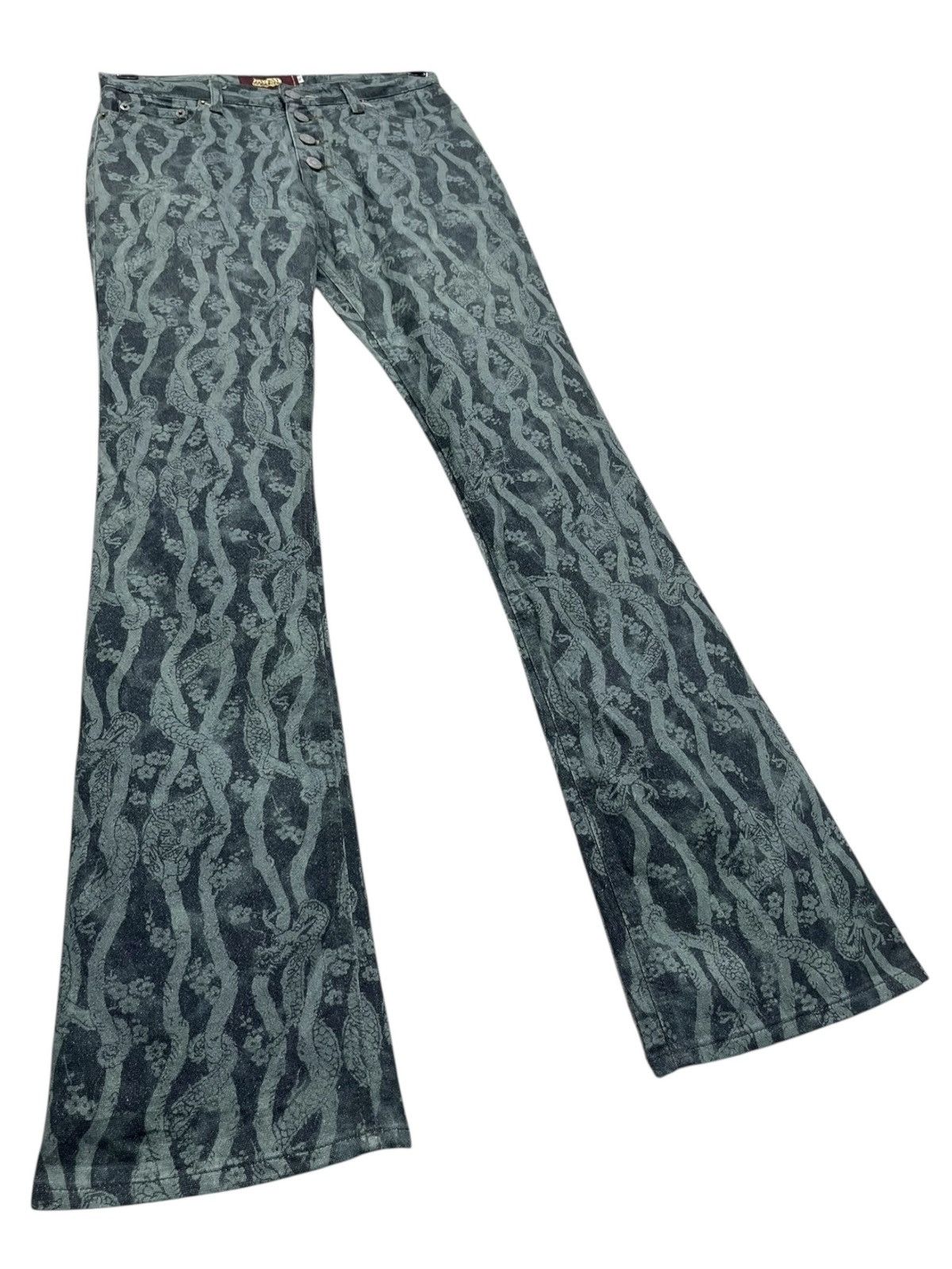 Other Vintage MASH MANIA Art Full Print Dragon Wrapped Tree Trunk Size 27" / US 4 / IT 40 - 7 Thumbnail