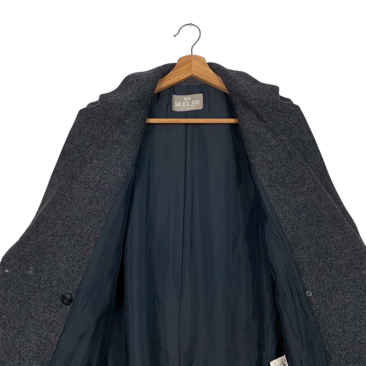 Japanese Brand An Mugler Double Breasted Wool Women Coat Size M / US 6-8 / IT 42-44 - 12 Thumbnail