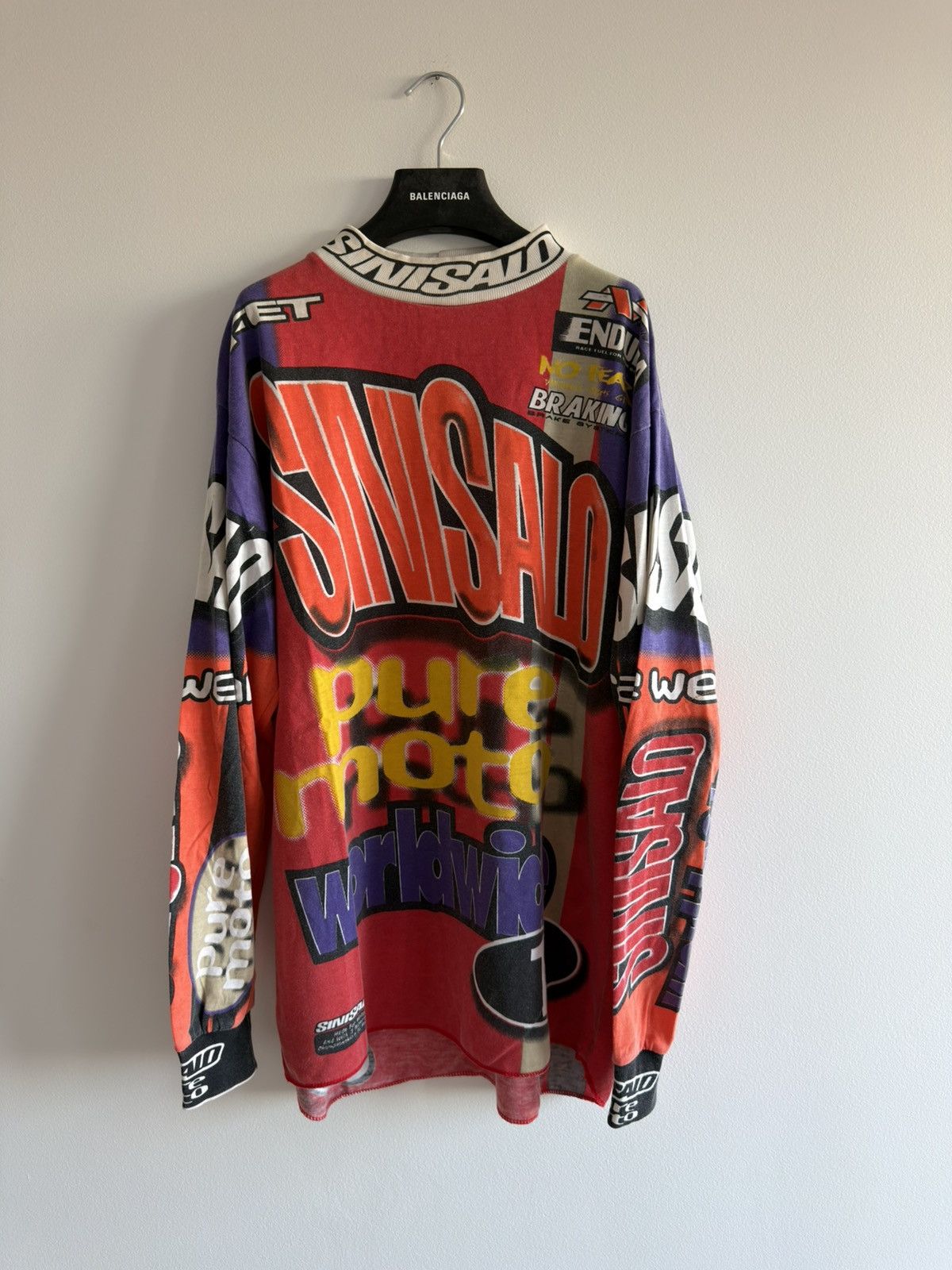 Honda *RARE* 90s VINTAGE JERSEY MOTOCROSS SINISALO AOP RARE Size US XL / EU 56 / 4 - 1 Thumbnail