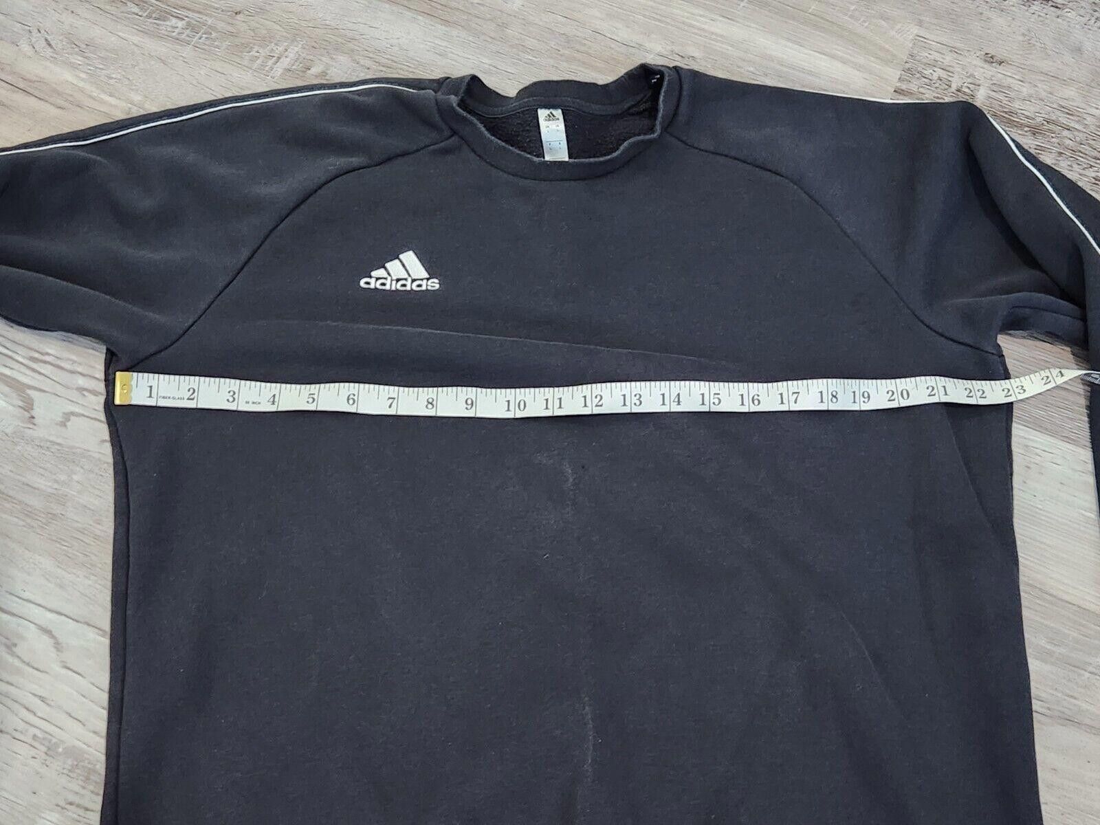 Adidas Adidas Crew Neck Sweatshirt Large Black Vintage 90s Faded Size US 34 / EU 50 - 4 Thumbnail
