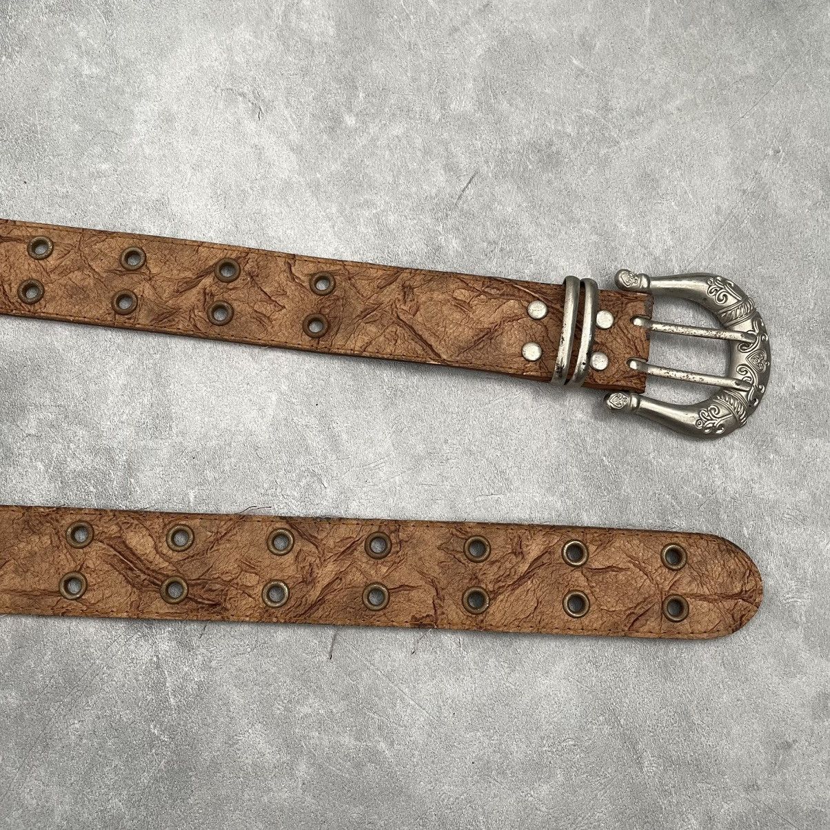 If Six Was Nine Double prong punk belt Size ONE SIZE - 2 Thumbnail