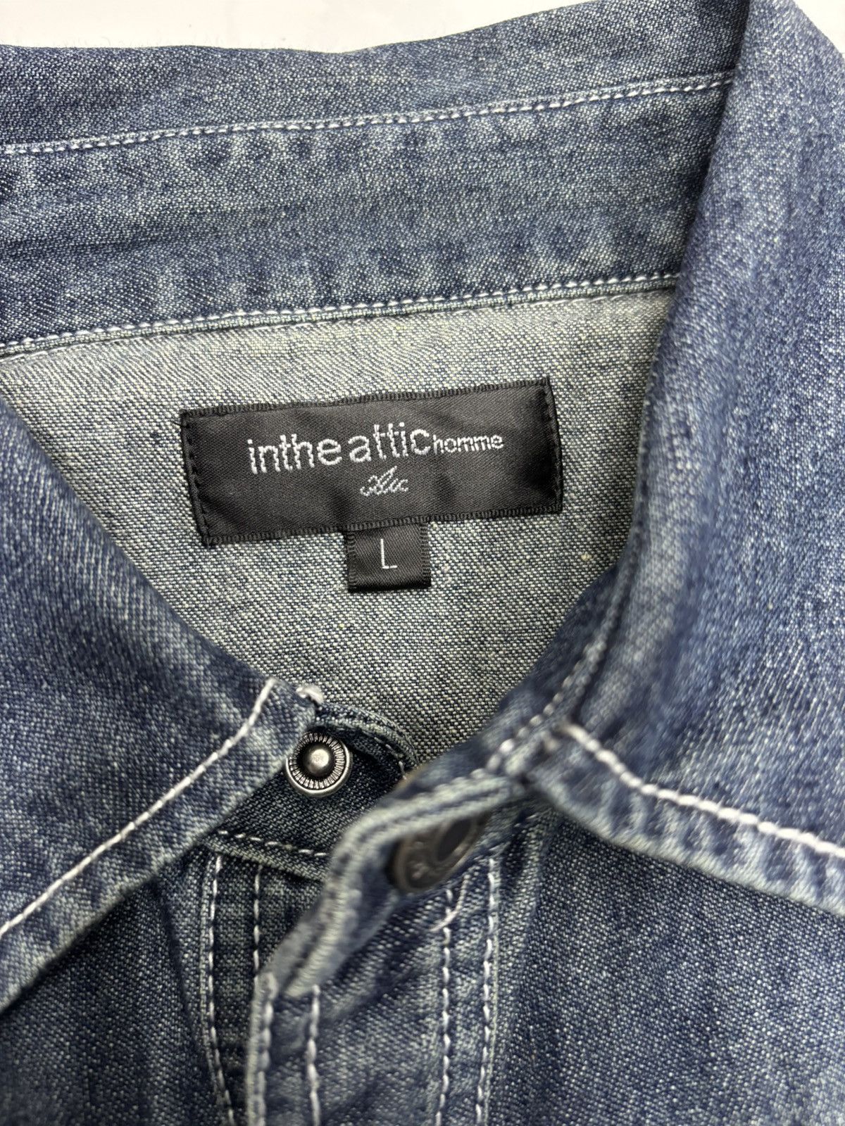 Hysteric Glamour 🔥IN THE ATTIC DISTRESSED DENIM JACKET Size US M / EU 48-50 / 2 - 12 Thumbnail