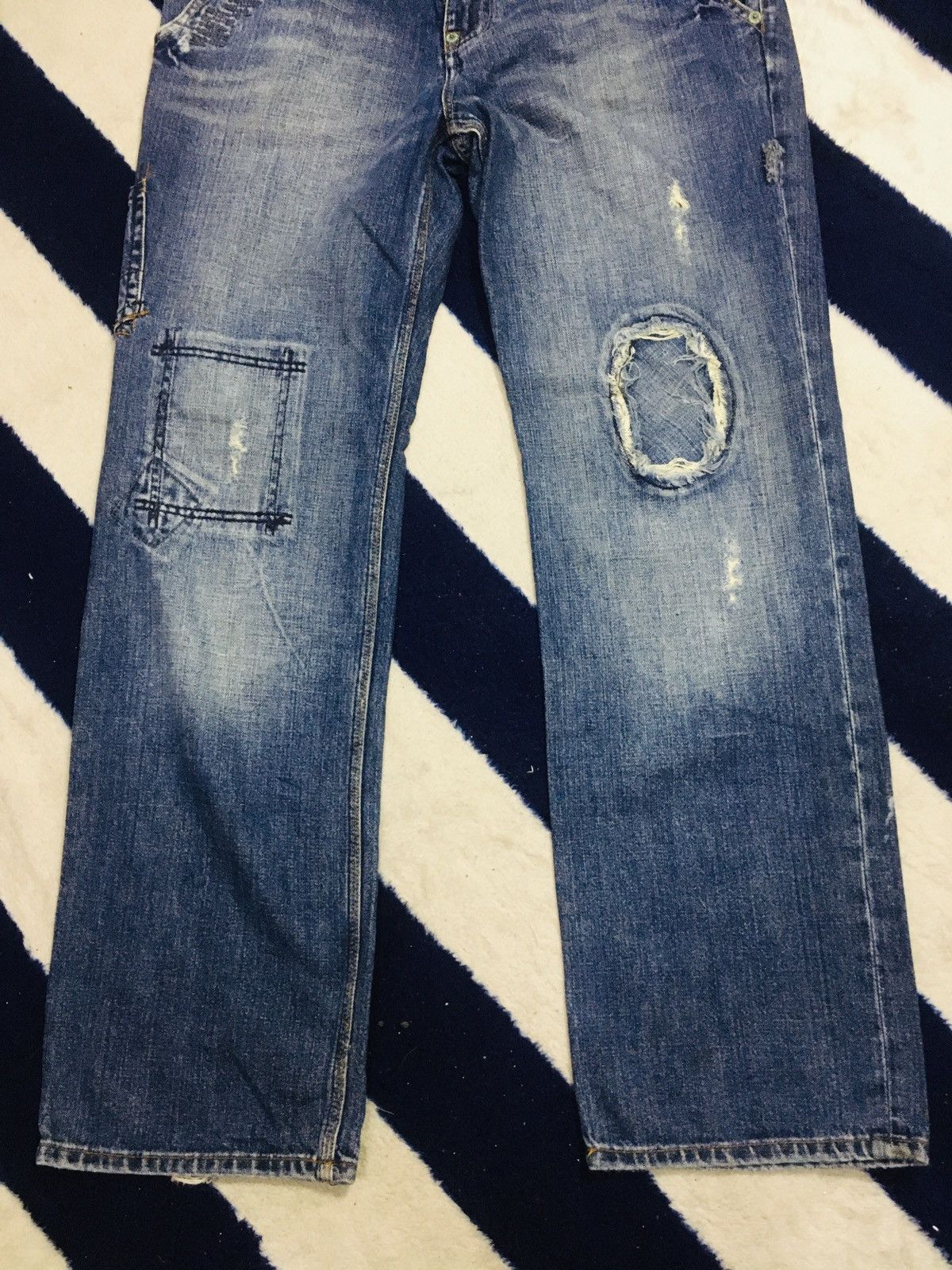 Jean × The Unbranded Brand Unbranded Nice Design Jeans (18) Size US 34 / EU 50 - 4 Thumbnail