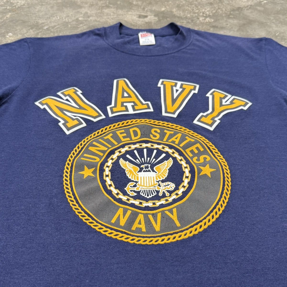 Soffe Vintage US Navy Single Stitch Soffe USA Made XL Tee Size US XL / EU 56 / 4 - 2 Thumbnail