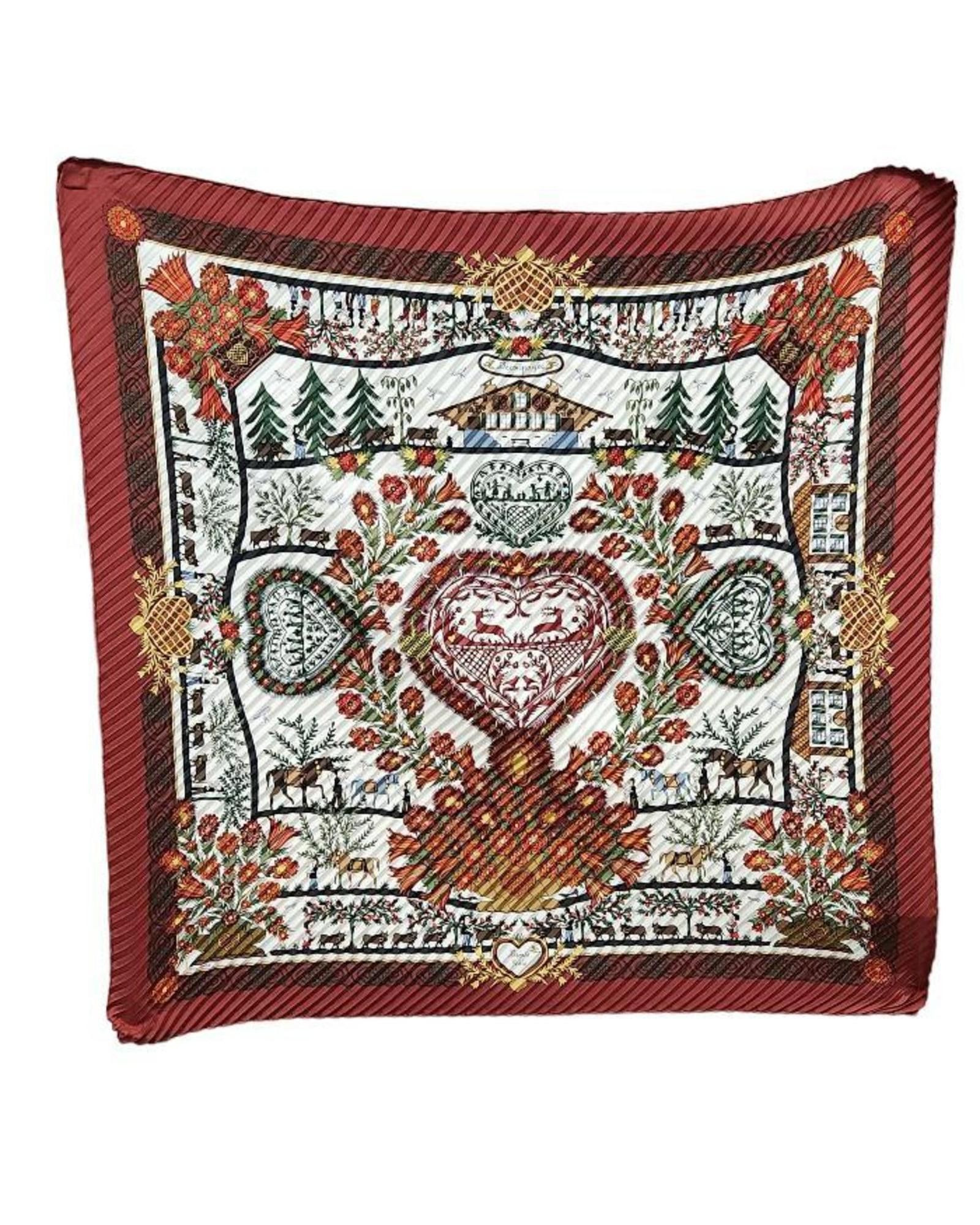 image of Hermes Multicolour Silk Square Scarf, Women's