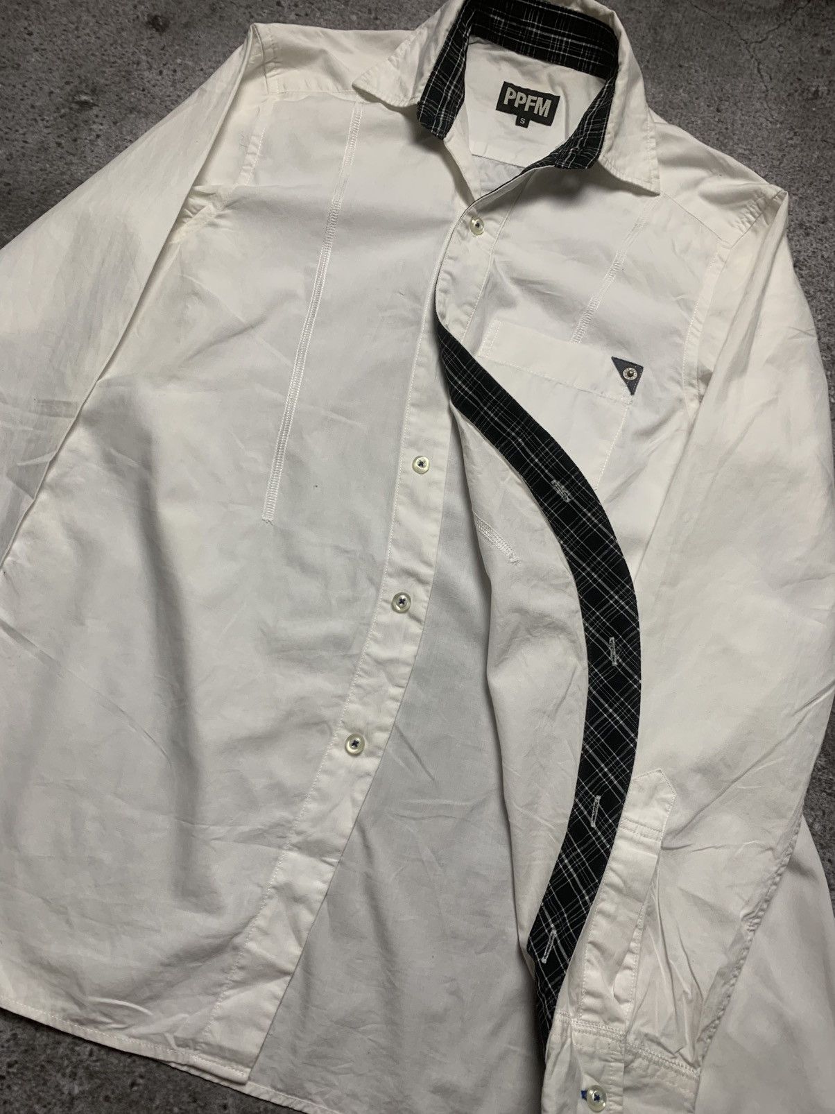 PPFM Asymetric PPFM SHIRT JAPANESE BRAND Size US S / EU 44-46 / 1 - 3 Thumbnail
