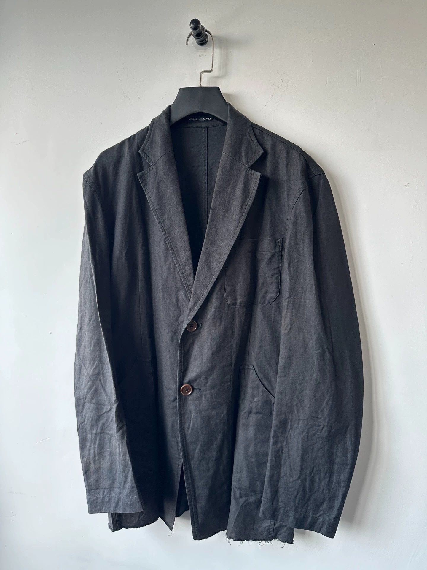 Yohji Yamamoto Yohji Yamamoto Y's Man 98AW Cotton Linen Blazer Size 2 Size US M / EU 48-50 / 2 - 2 Thumbnail