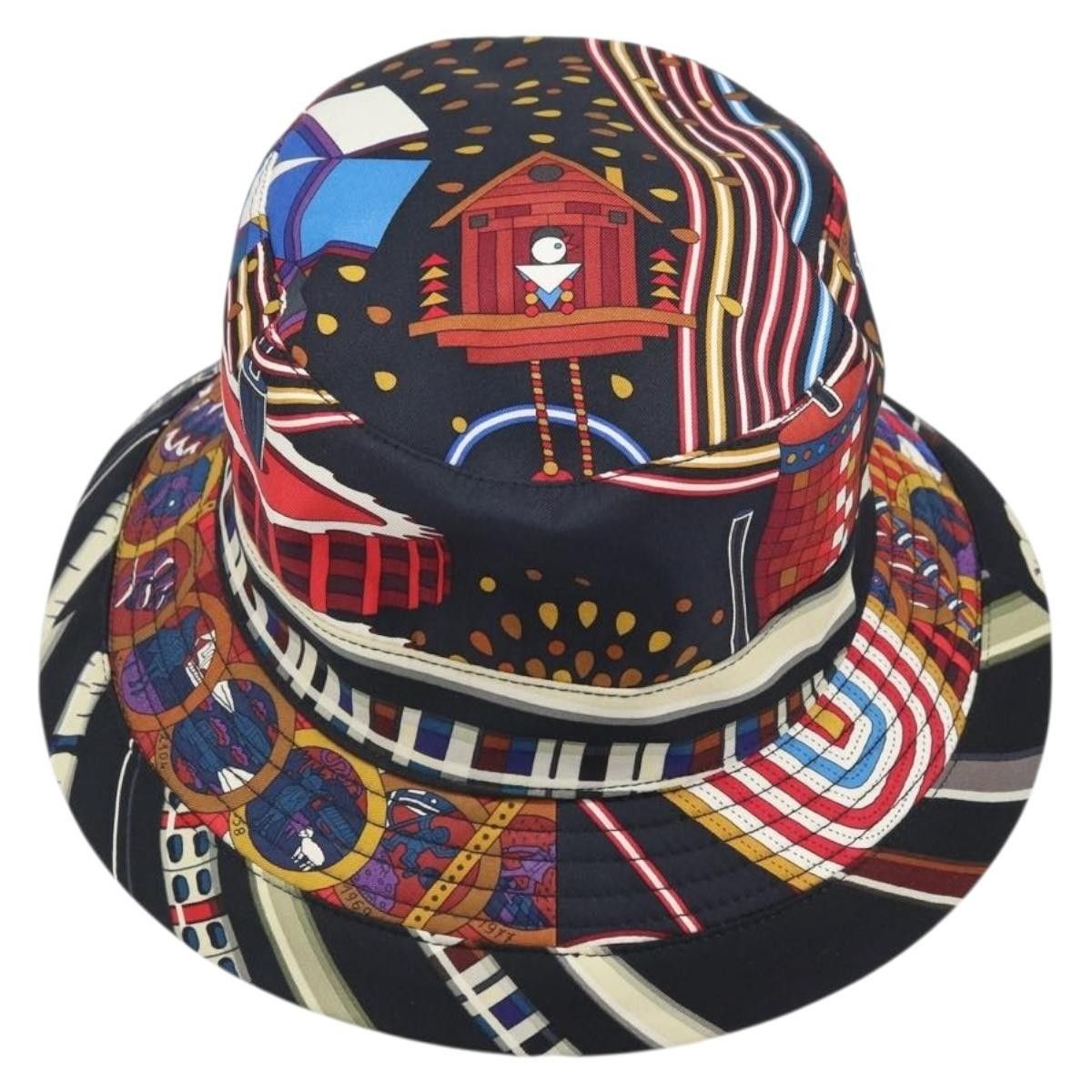 Hermes Hermes Hat Silk Multicolor Size ONE SIZE - 2 Thumbnail
