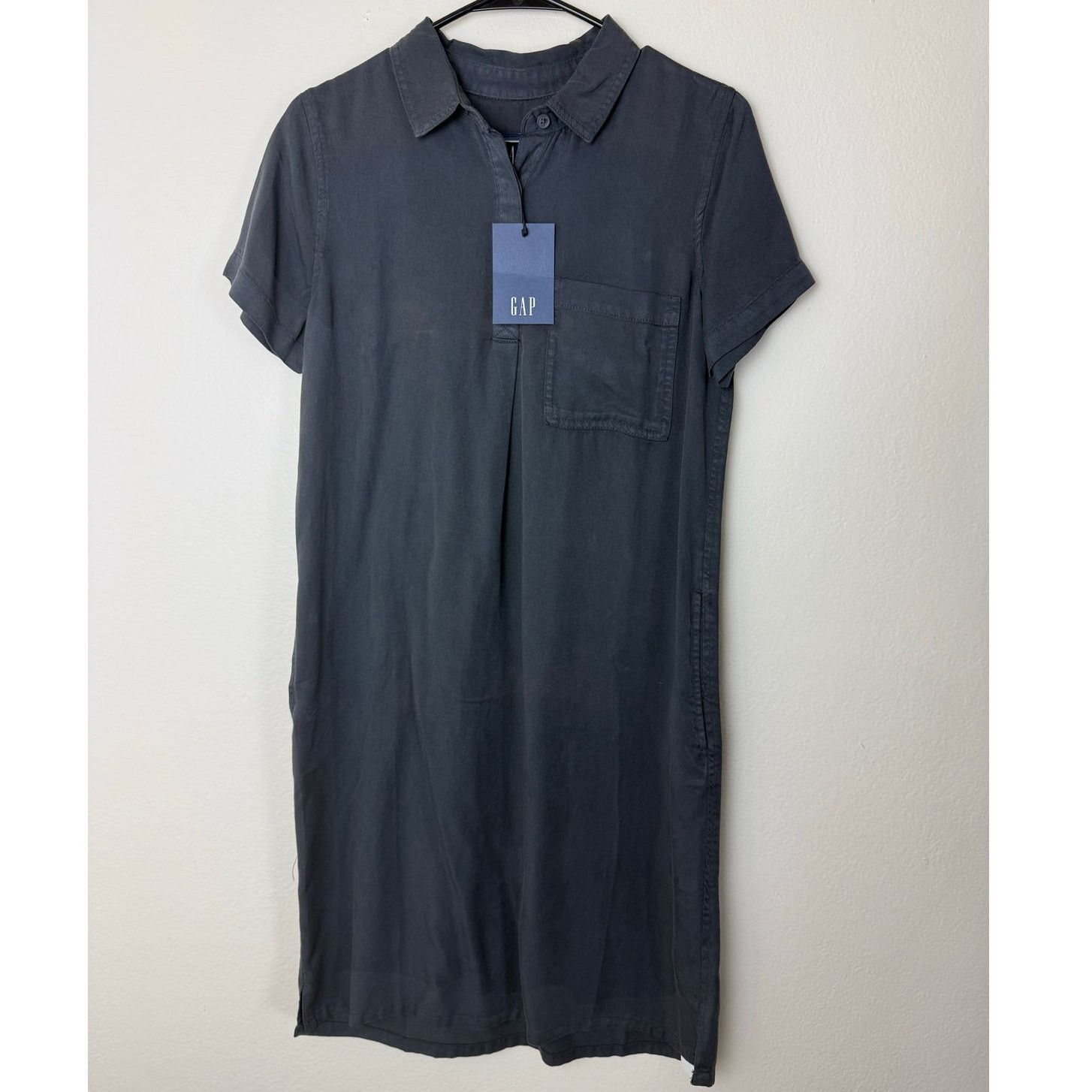 Gap GAP Tencel Dress - Shadow Grey - Women's XS - New with Tags Size XS / US 0-2 / IT 36-38 - 2 Thumbnail