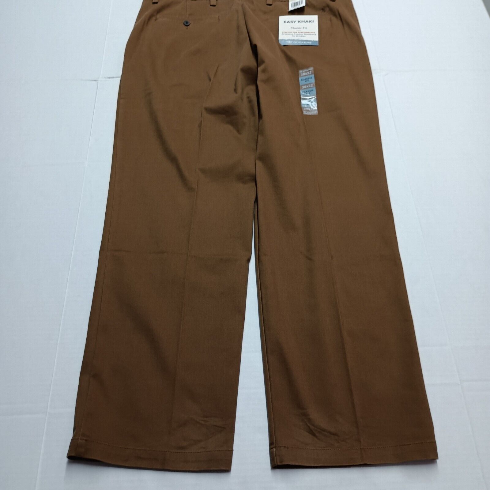 Dockers Dockers Khakis Men's 38x32 Brown Straight Fit No Wrinkles Size US 38 / EU 54 - 8 Thumbnail