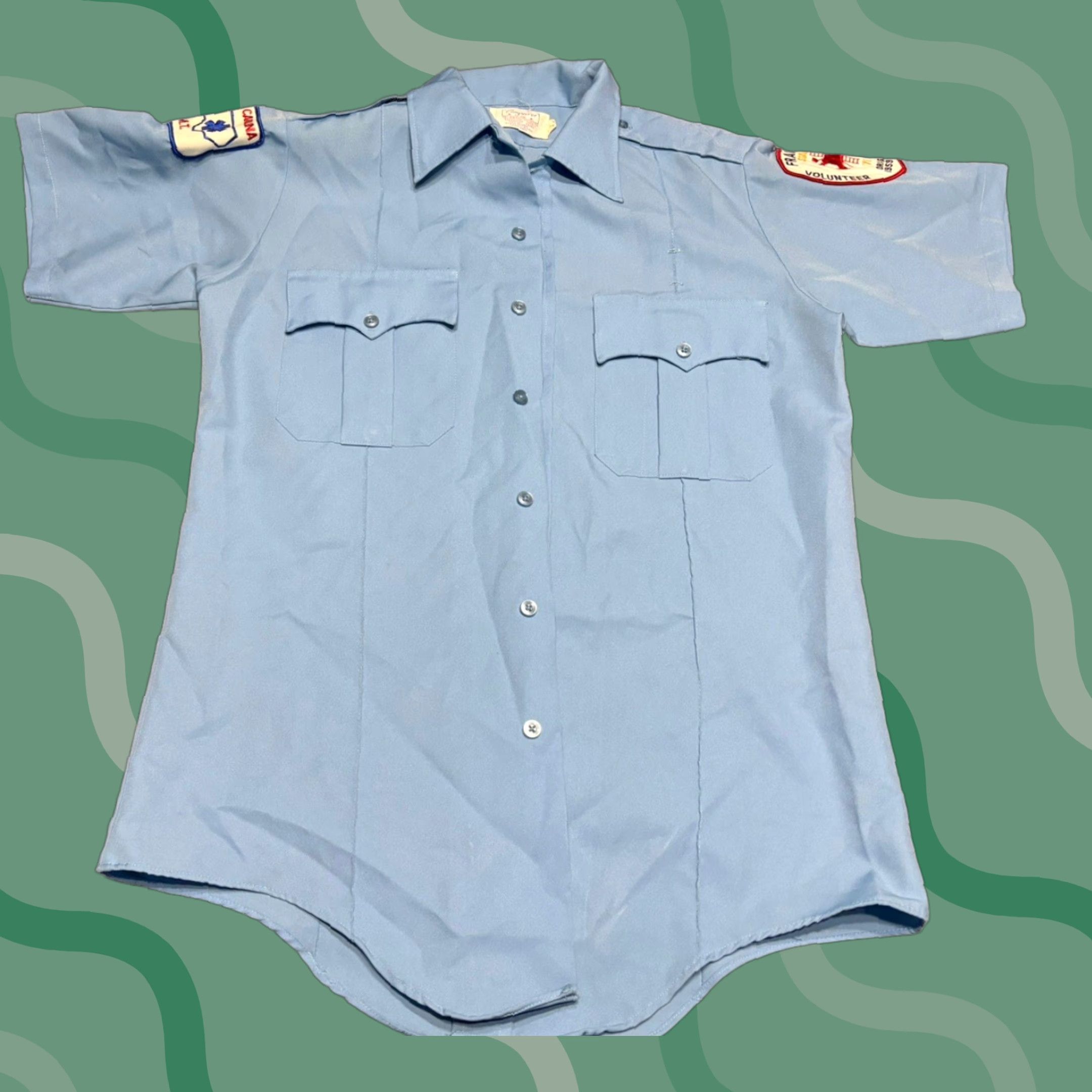Vintage VINTAGE Conqueror 1776 Work Shirt Police Security Safety L White 1980s Military/Landgirl Mens Size US L / EU 52-54 / 3 - 1 Thumbnail