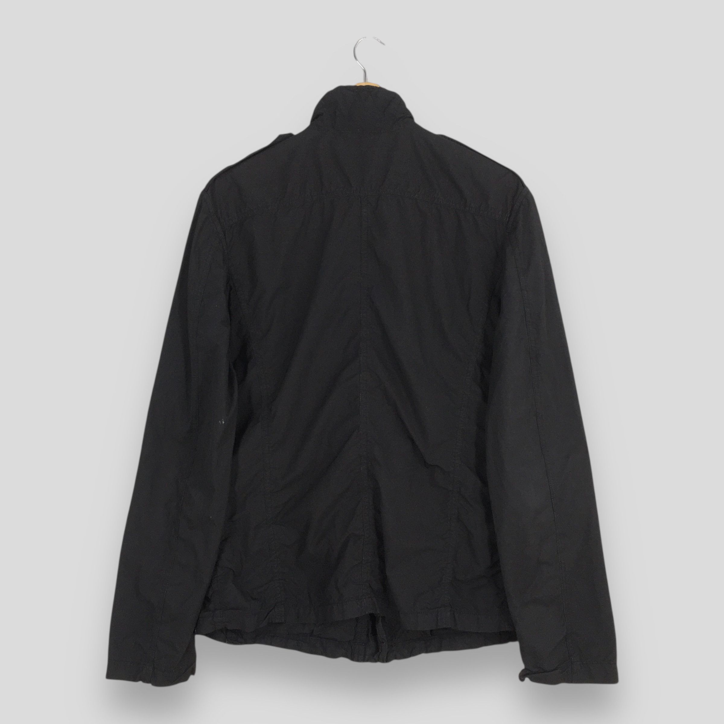 Yohji Yamamoto Vintage Yohji Yamamoto Black Wrinkle Shirt Medium Size US M / EU 48-50 / 2 - 9 Thumbnail