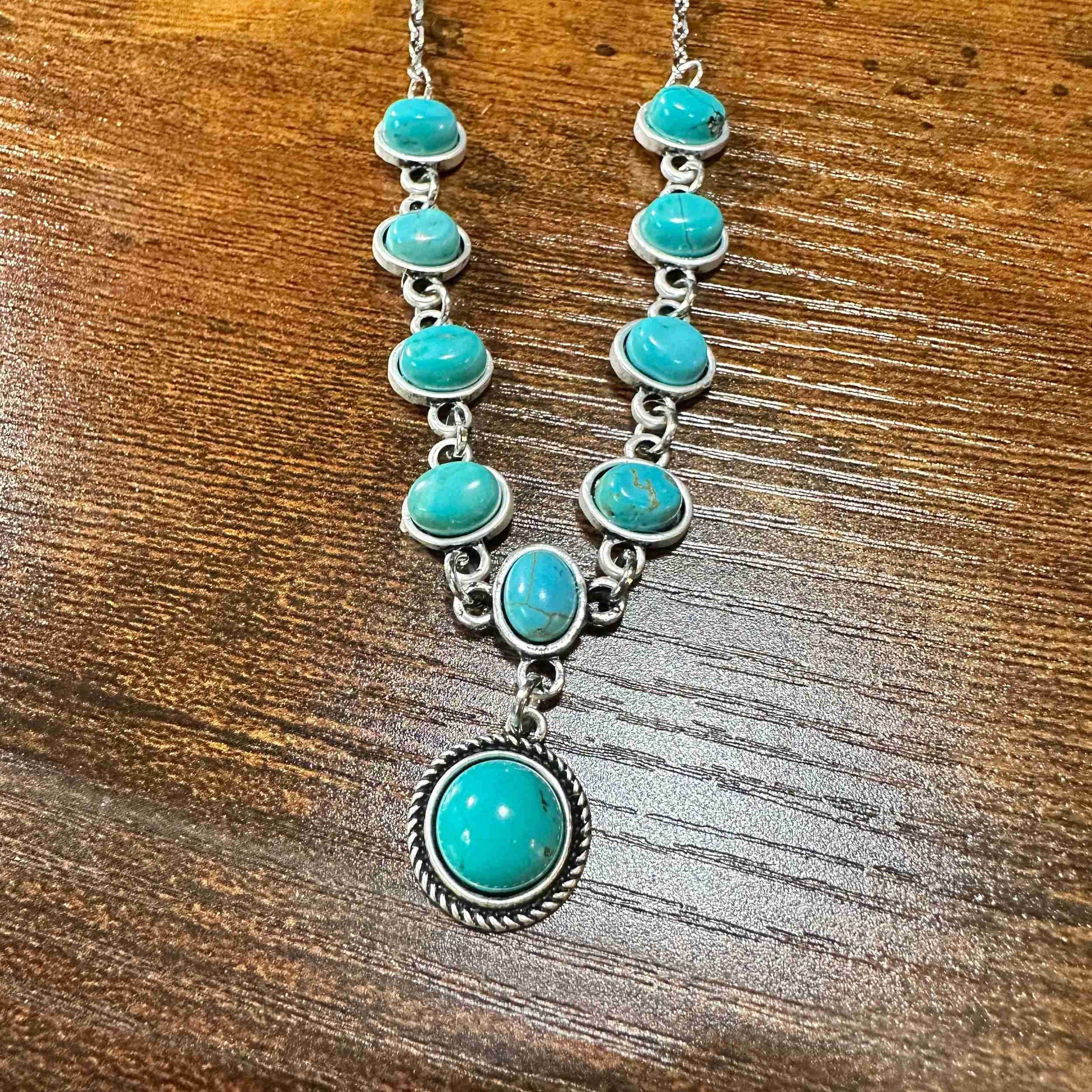 Other Unique Handmade Turquoise Necklace, Cowgirl Southwestern Adj Size ONE SIZE - 4 Thumbnail