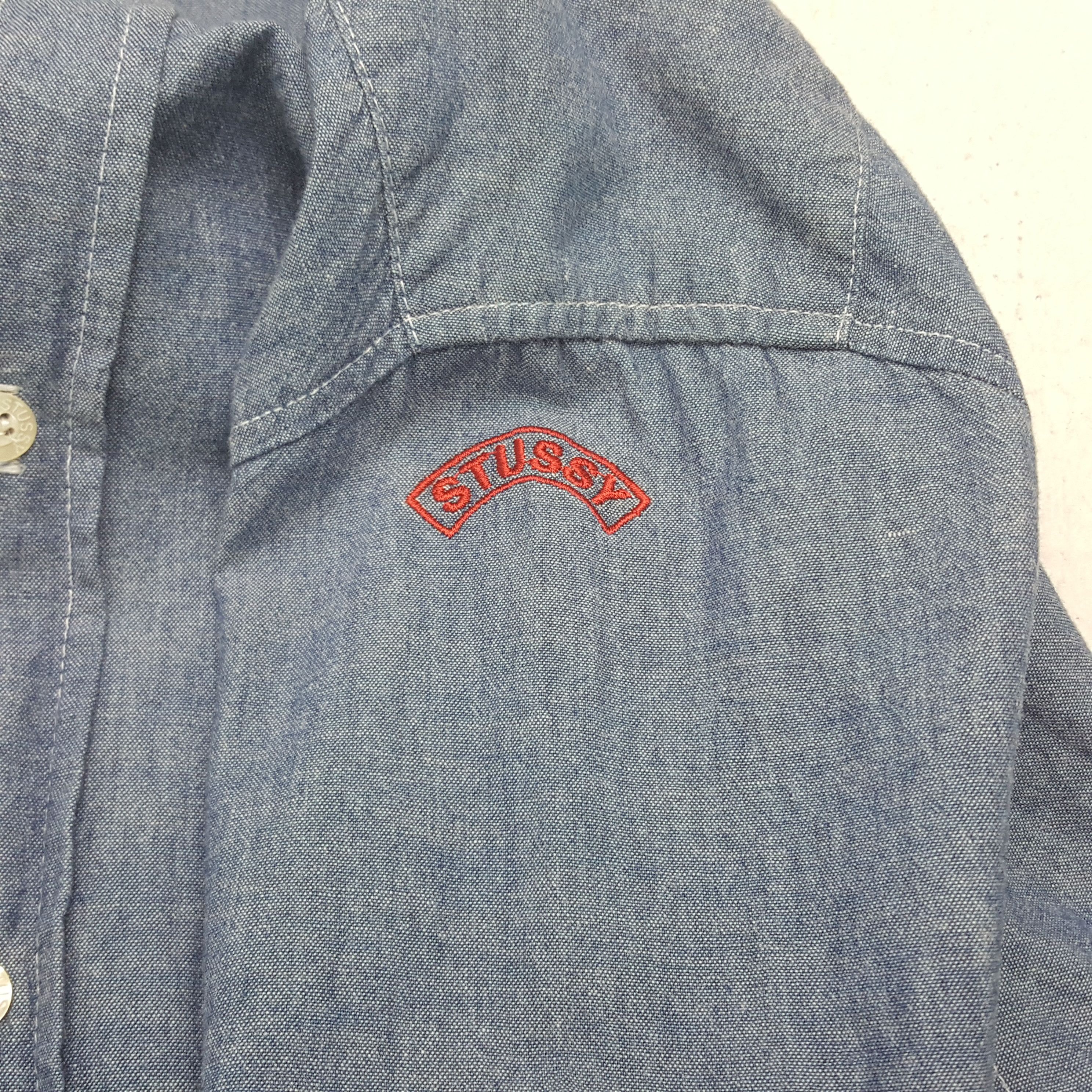 Japanese Brand × Stussy × Vintage Vintage Stussy Custom Logo Button Up Shirt Size US M / EU 48-50 / 2 - 7 Thumbnail