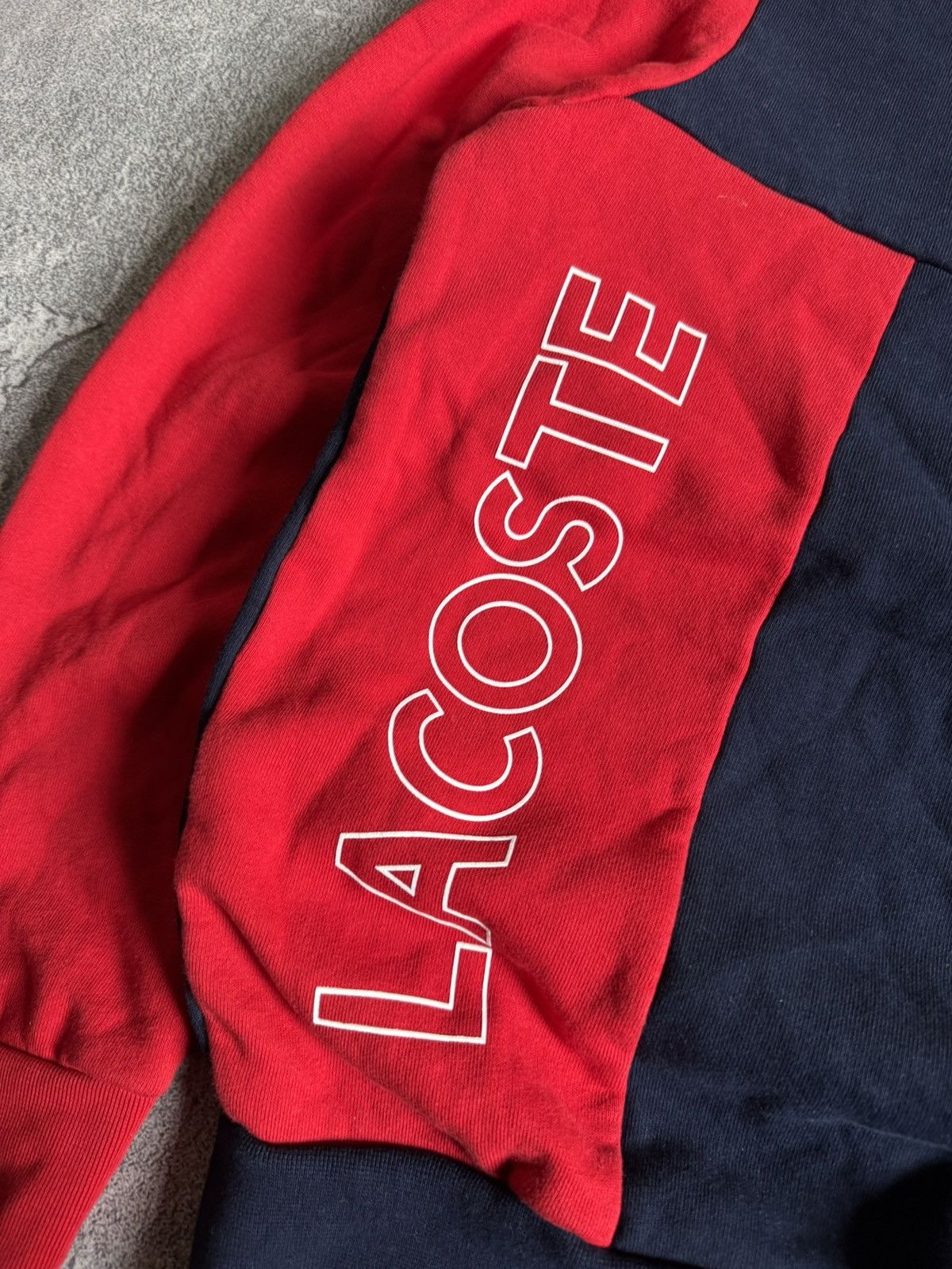 Designer × Lacoste Lacoste S big logo sweatshirt jumper pullover long sleeve Size US S / EU 44-46 / 1 - 11 Thumbnail