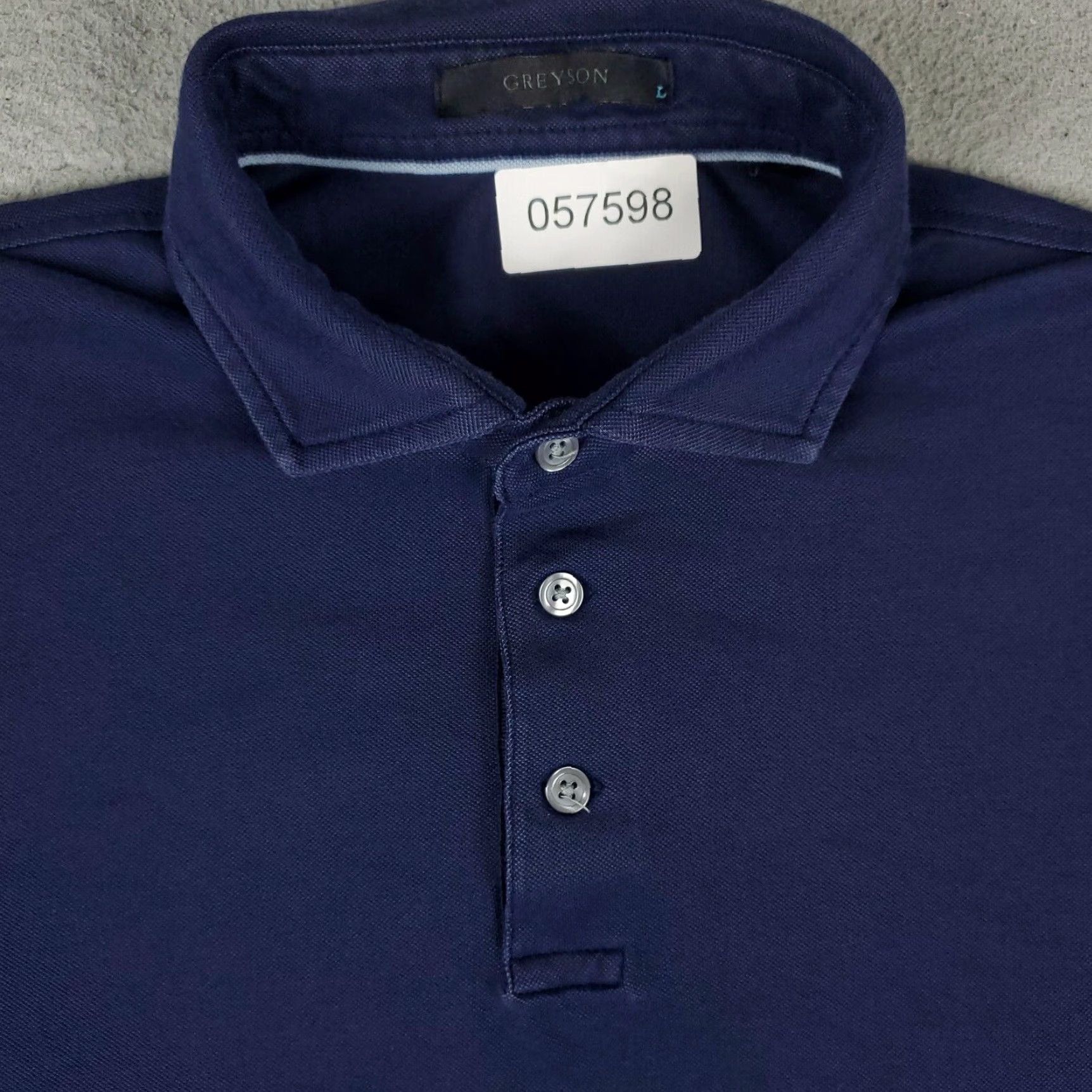 Vintage Greyson Polo Shirt Mens L Blue Wolf Golf Casual Short Sleeve Polo Size US L / EU 52-54 / 3 - 2 Thumbnail